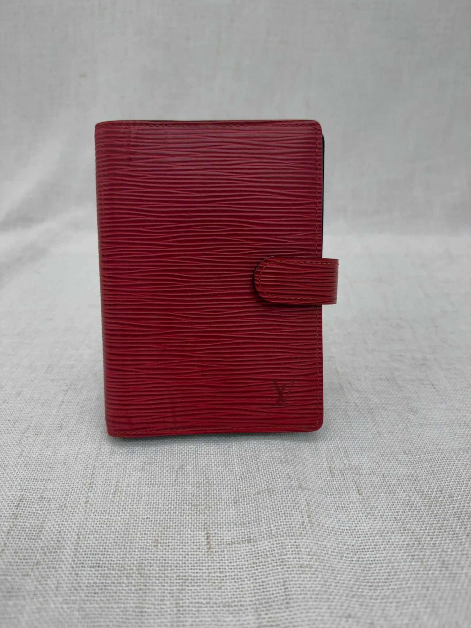 Louis Vuitton Red Epi Passport Agenda PM