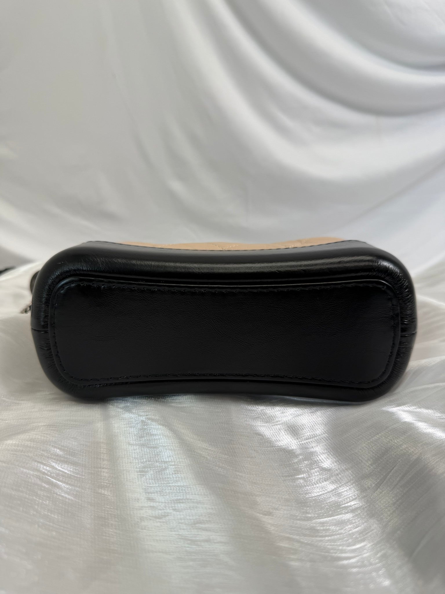 Chanel Beige Quilted x Black Calfskin Gabrielle Small Crossbody Bag