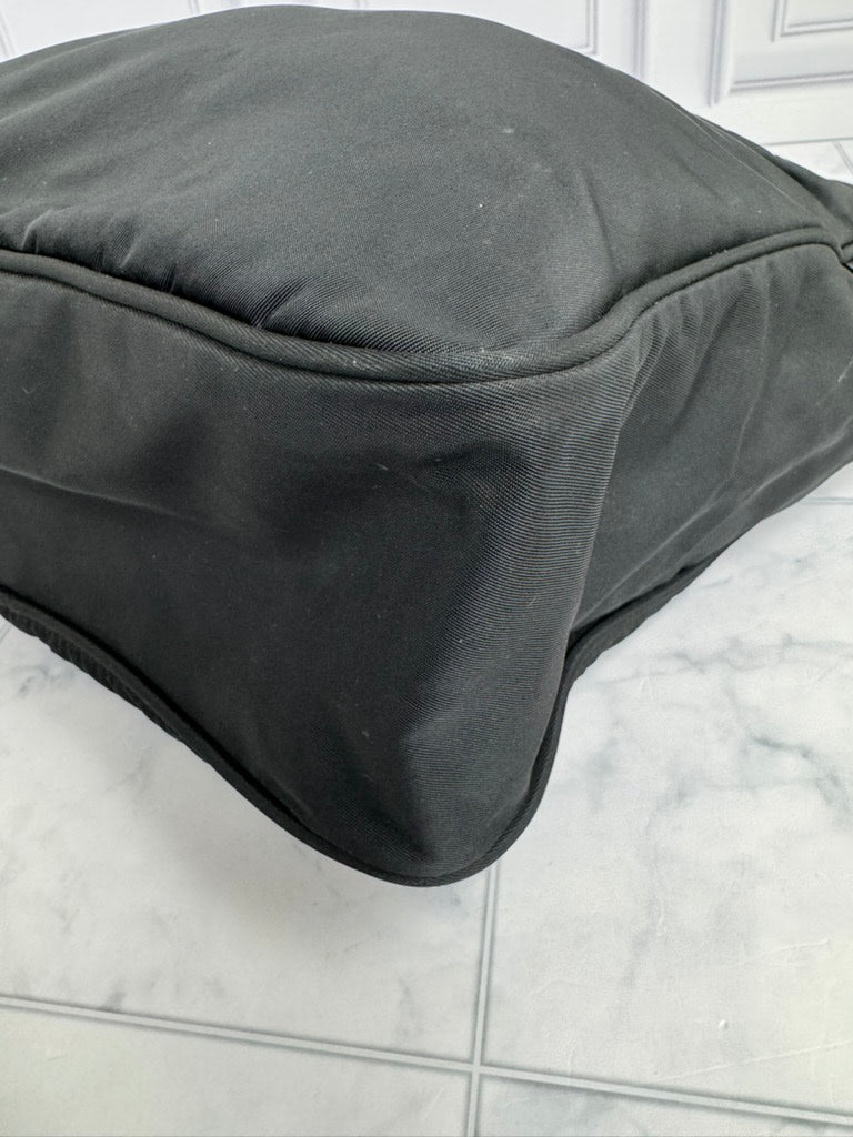 Prada Black Nylon Messenger Crossbody Bag