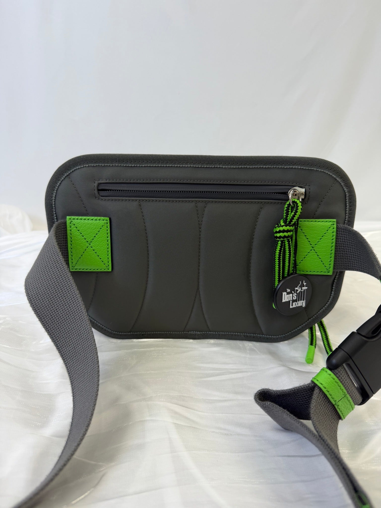 Gucci Red And Gray Nylon Belt Bag