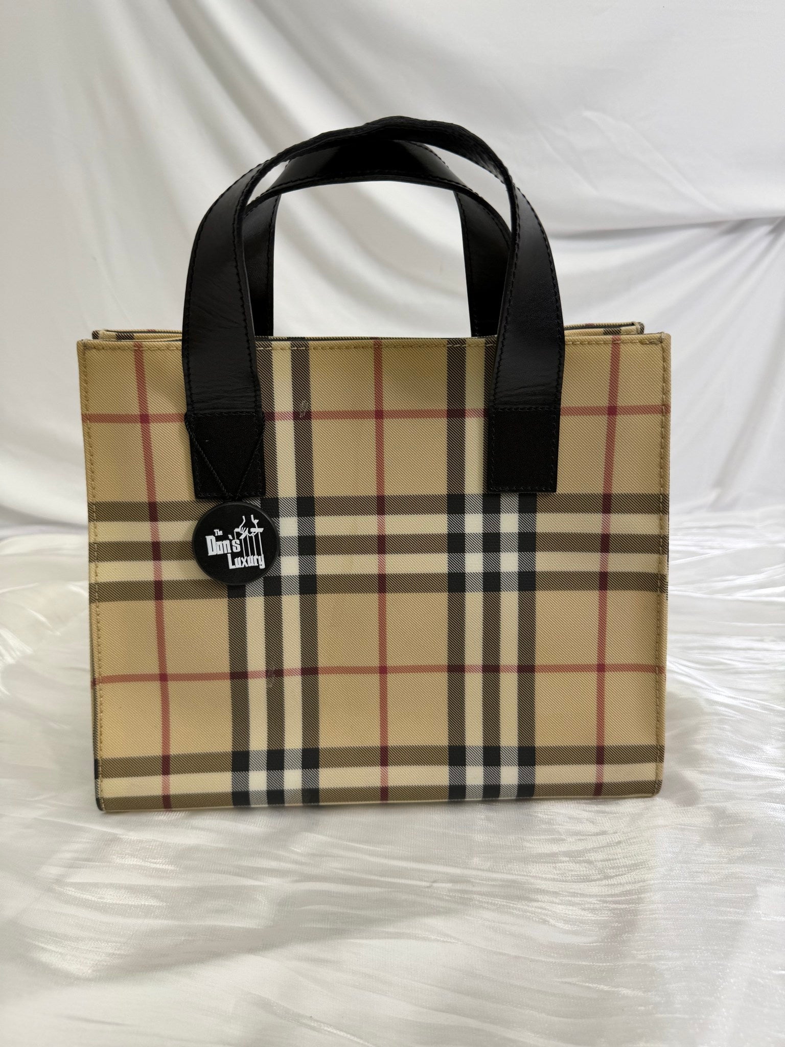 Burberry Beige Nova Check Tote Bag