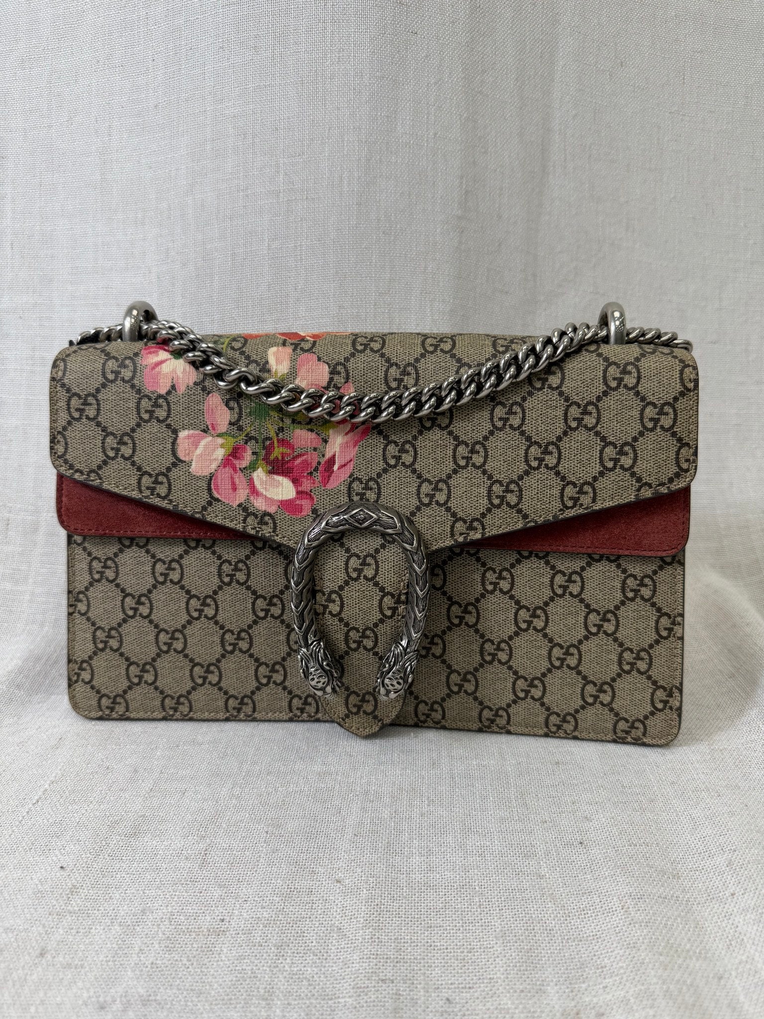Gucci Monogram Bloom Dionysus Medium Handbag