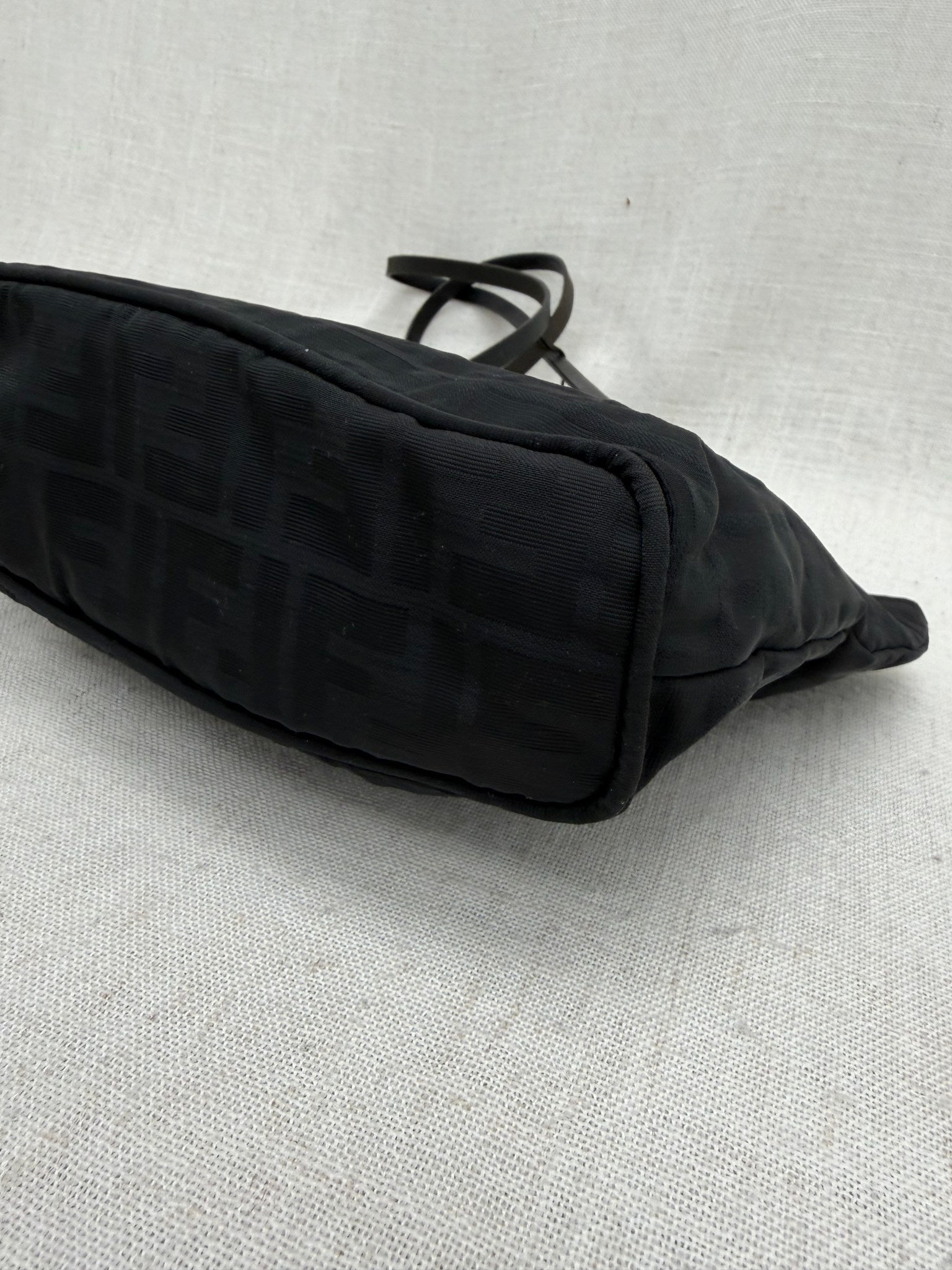 Fendi Black Zucca Canvas FF Shoulder Bag