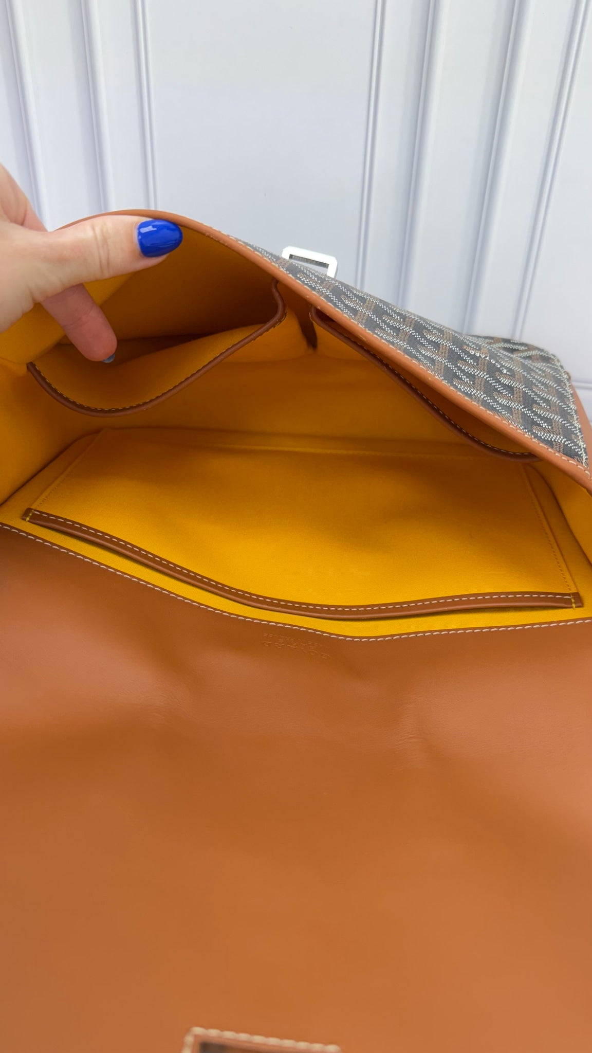 Goyard Brown & Black Goyardine Coated Canvas & Leather Belvedere II MM
