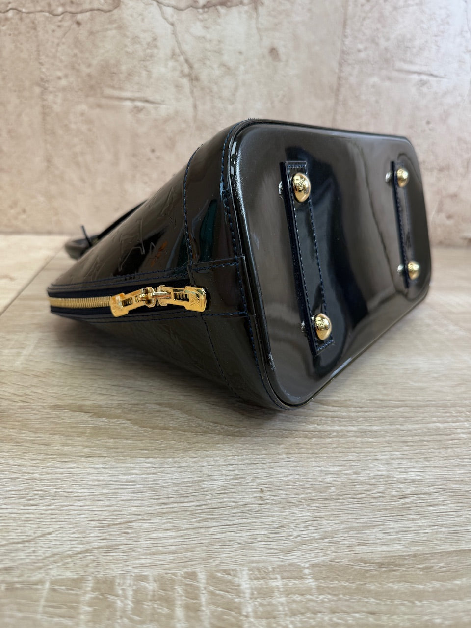 Louis Vuitton Monogram Dark Green Vernis Alma PM