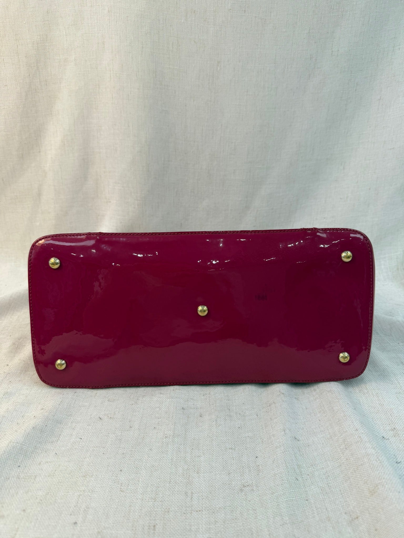 Gucci Raspberry Patent Leather Large  Microguccissima Two Way Bag