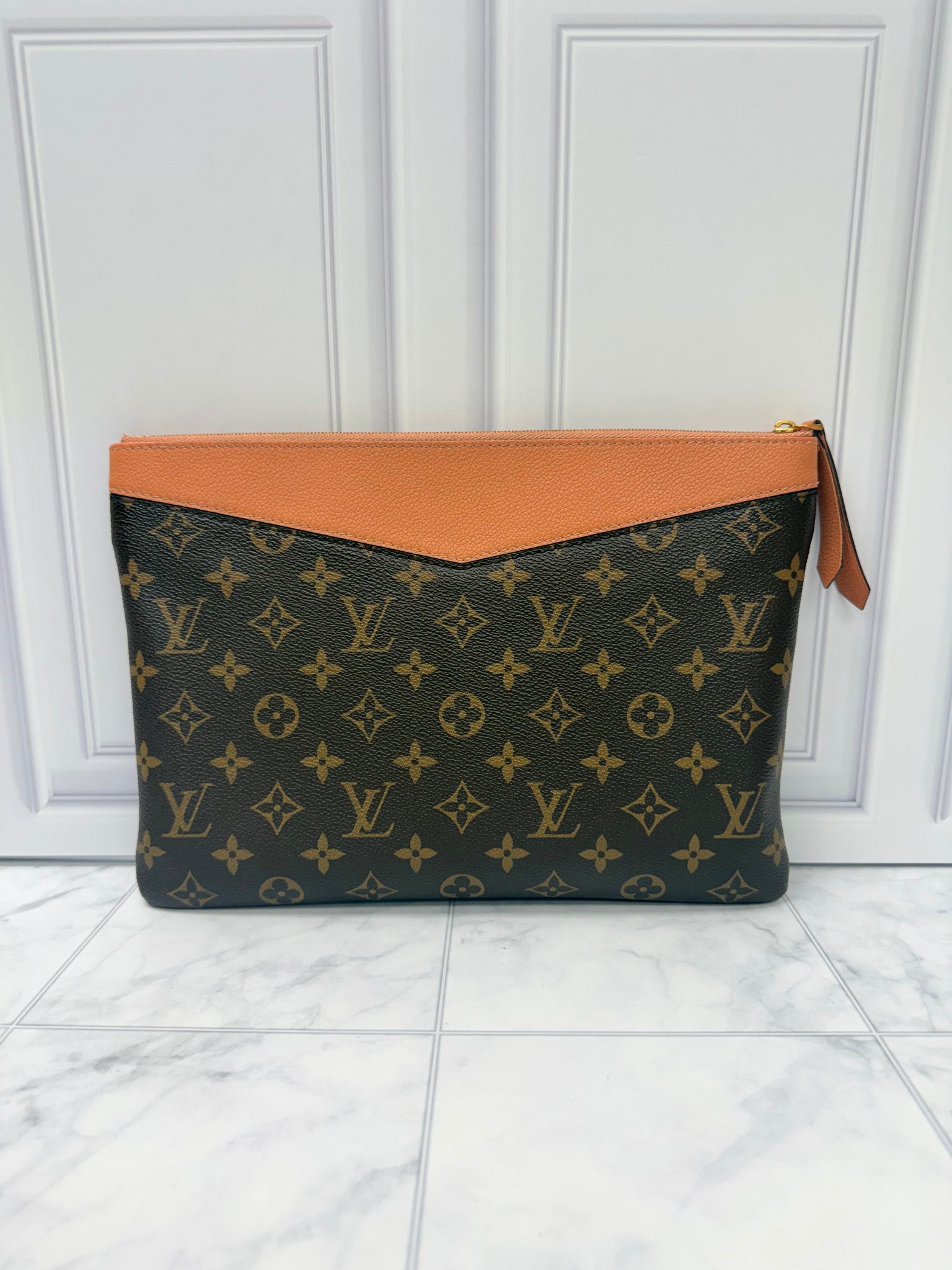 Louis Vuitton Monogram Pink Leather Daily Pouch