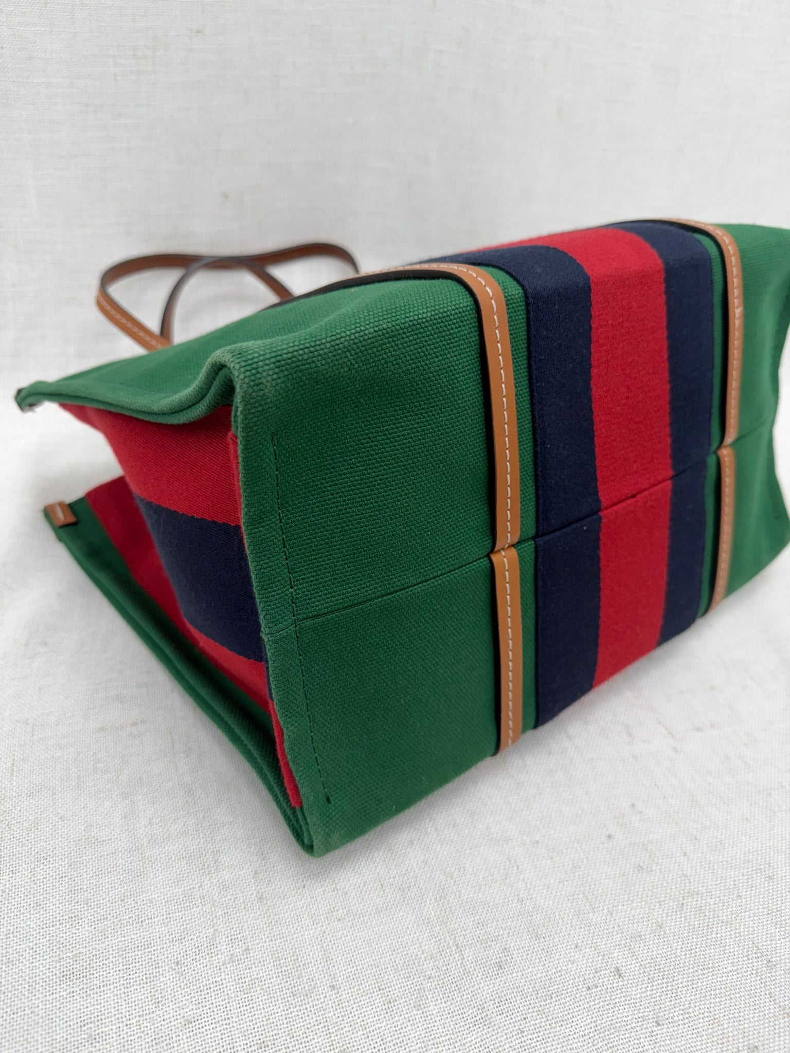 Gucci Green Canvas Web Interlocking G Tote Bag