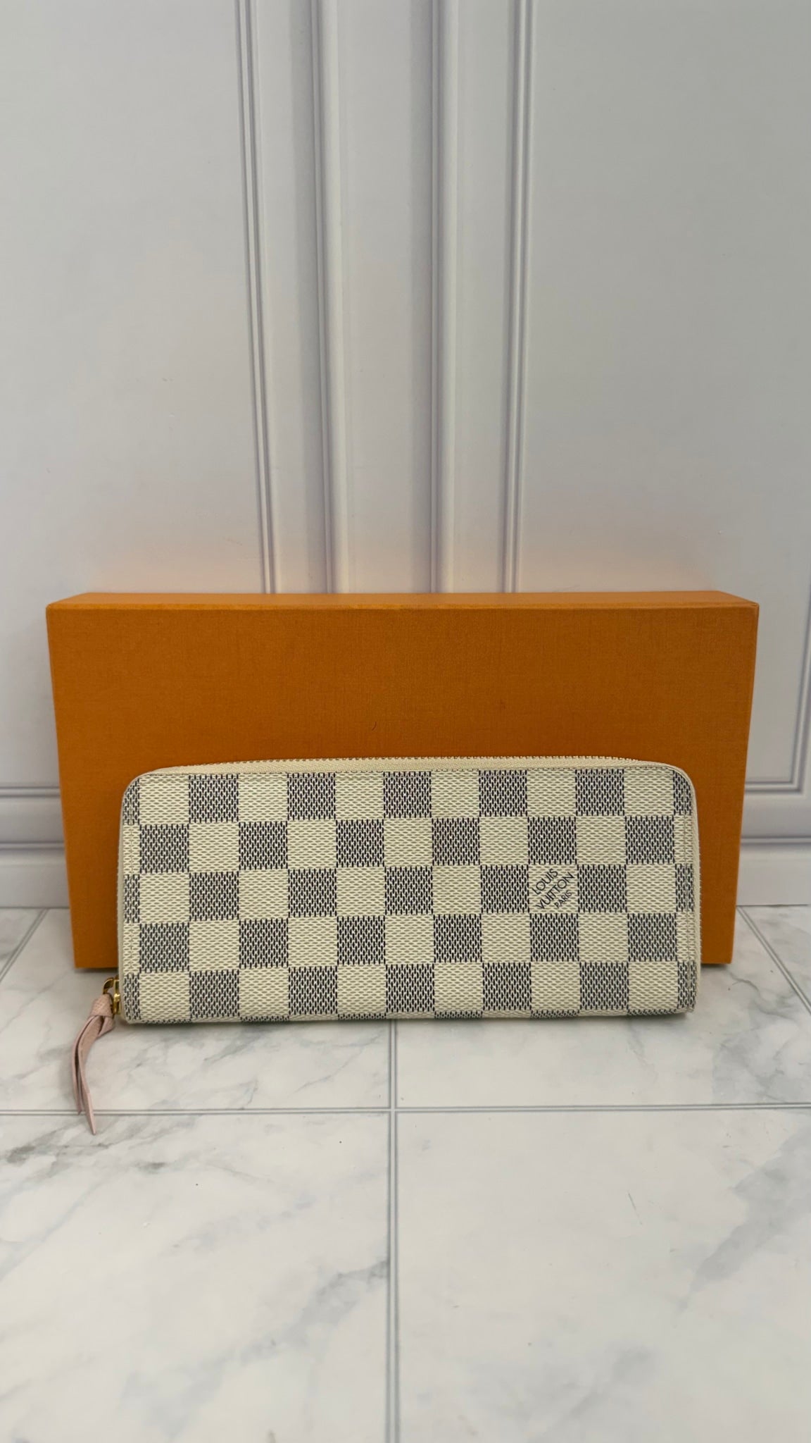 Louis Vuitton Damier Azur Zippy Long Wallet 