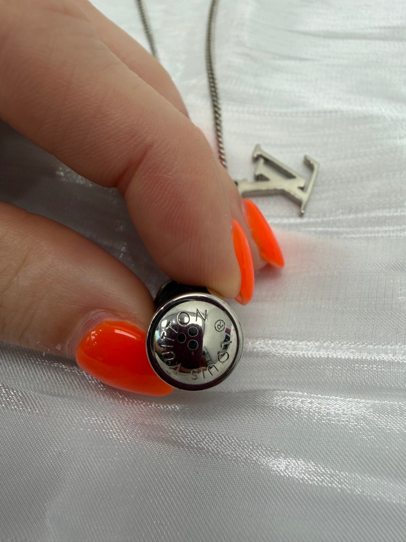 Louis Vuitton Monogram Eclipse  Charms Necklace