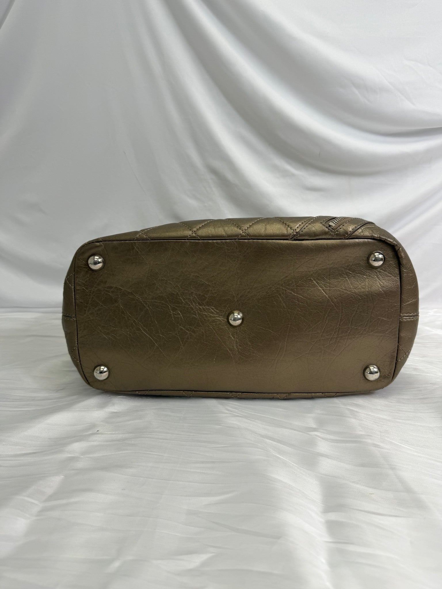 Chanel Bronze Metallic Calfskin Cambon Tote