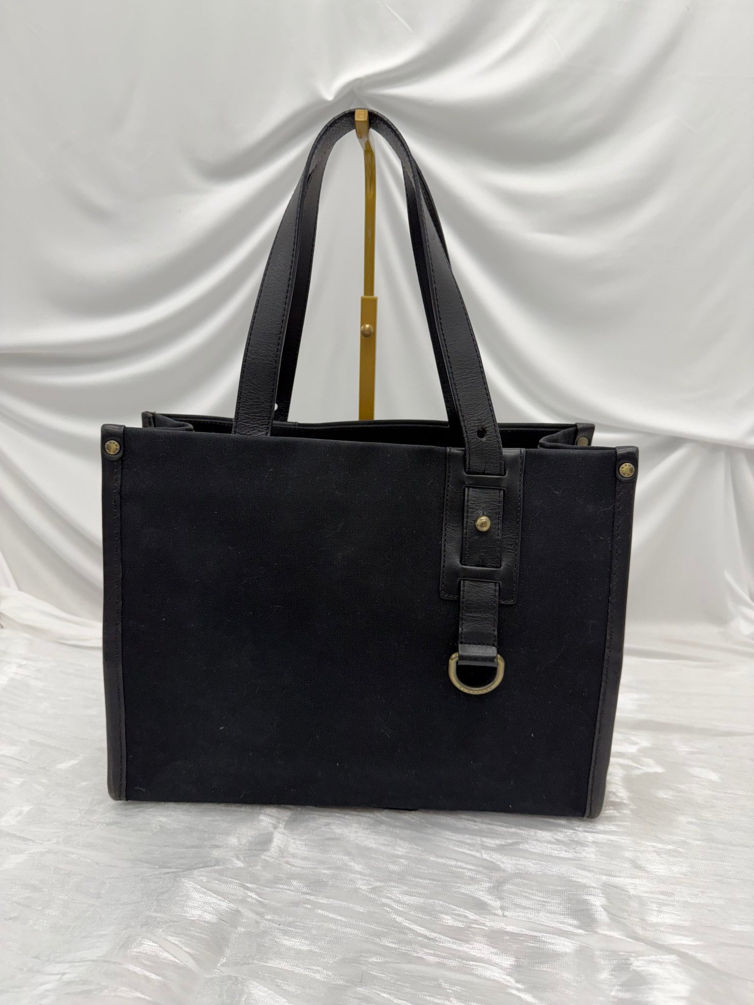 Burberry Black Canvas Tote Bag
