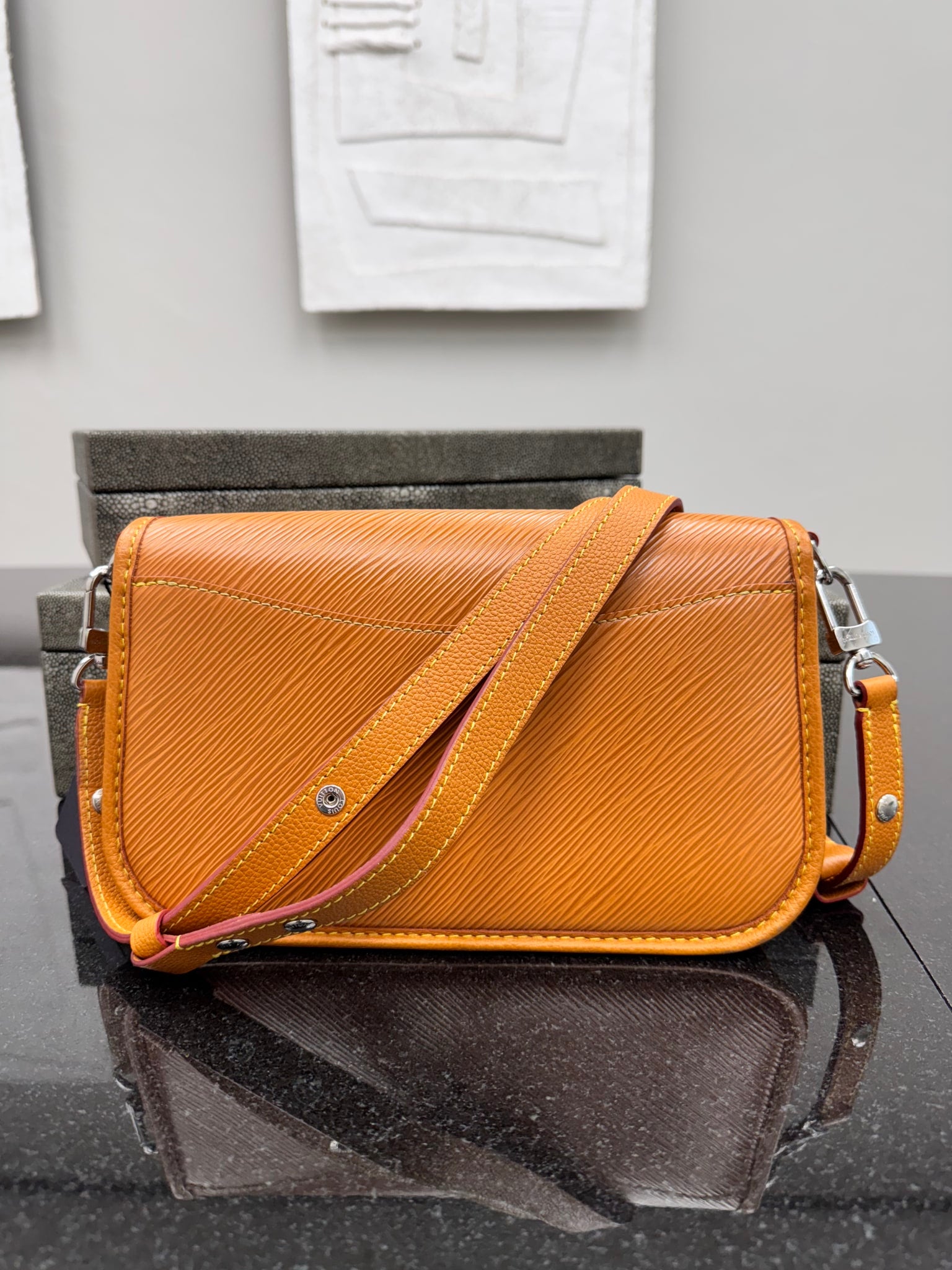 Louis Vuitton Brown Epi Leather Buci Crossbody Shoulder Bag
