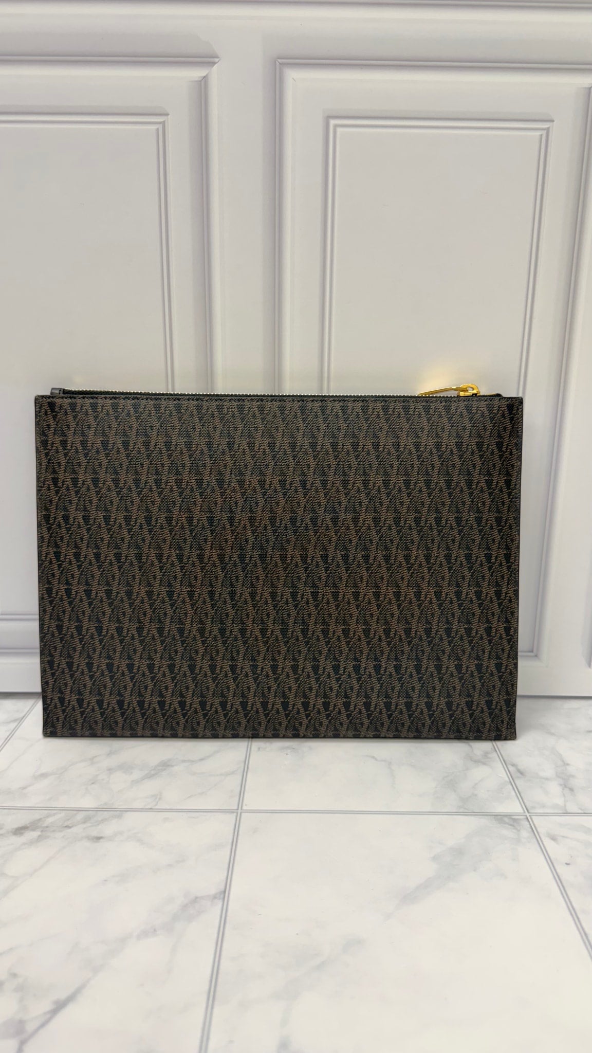 BRAND NEW - Saint Laurent YSL Black Canvas Clutch Pouch 