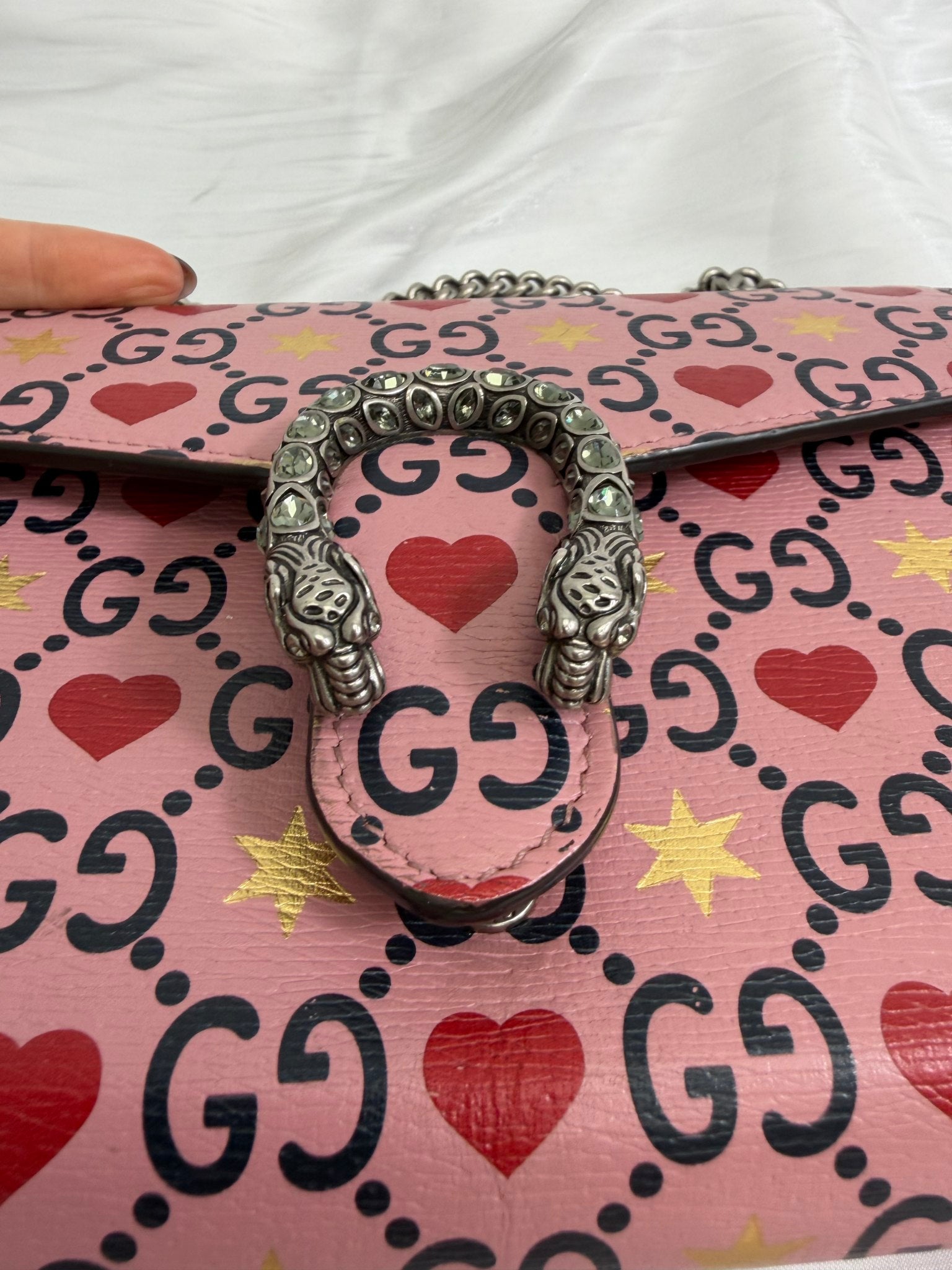 Gucci GG Valentines Day Limited Edition Dionysus Wallet On Chain  