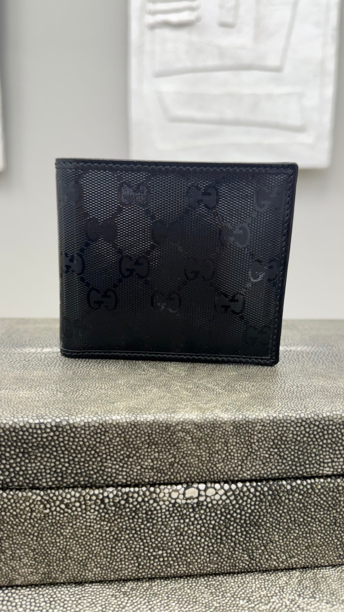 Gucci Black Imprime PVC Bifold