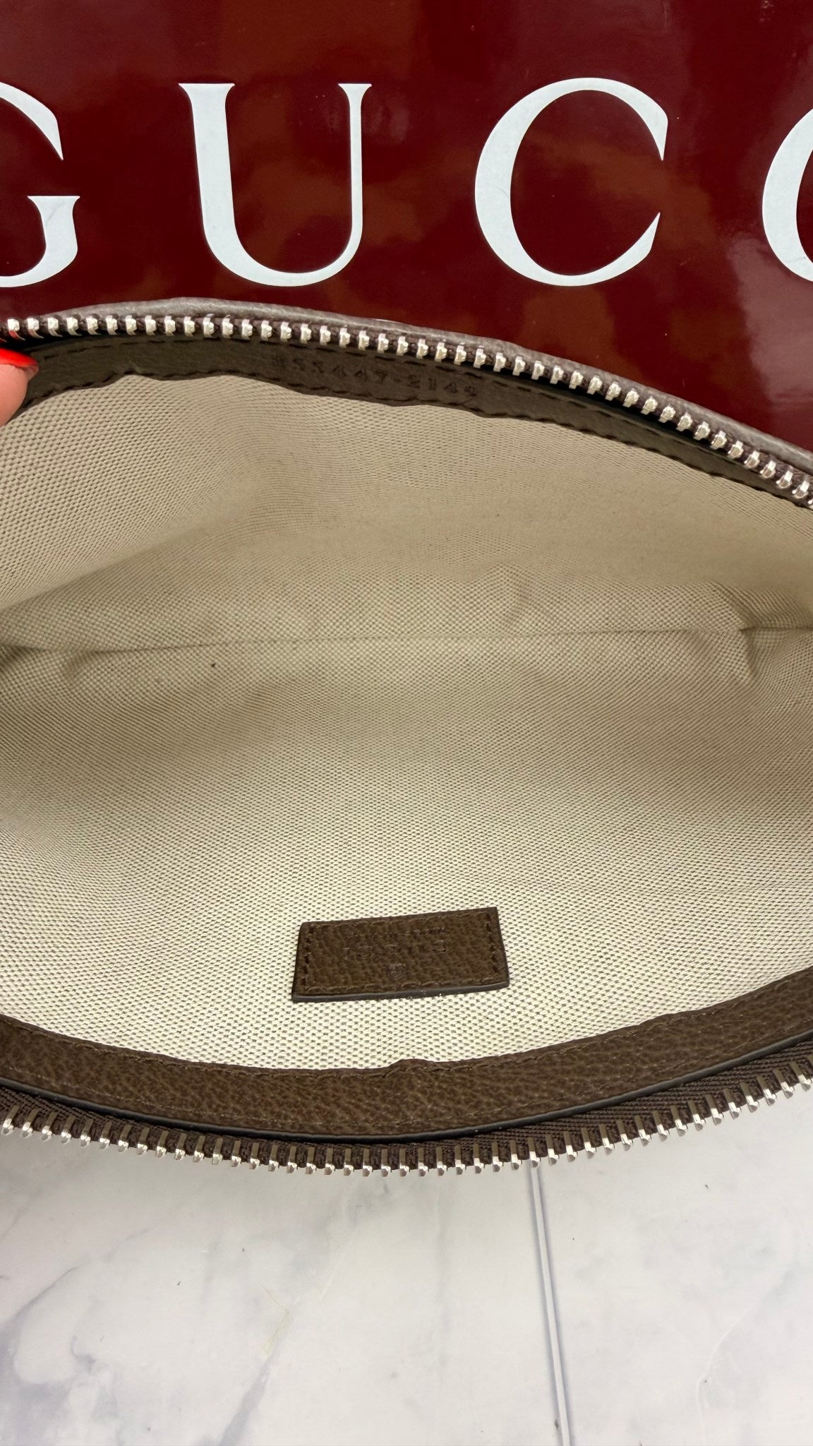 Gucci Multicolor GG Supreme Canvas Camouflage Pouch 