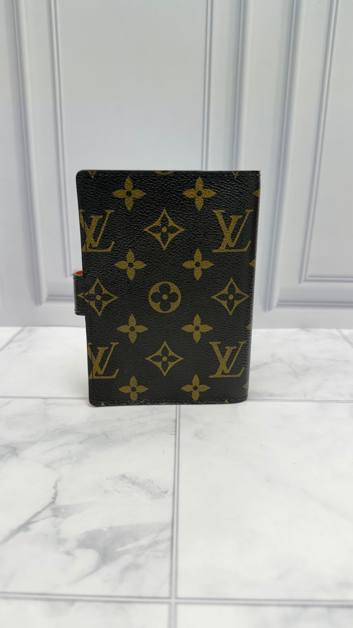 Louis Vuitton Monogram & Orange Passport Agenda PM 