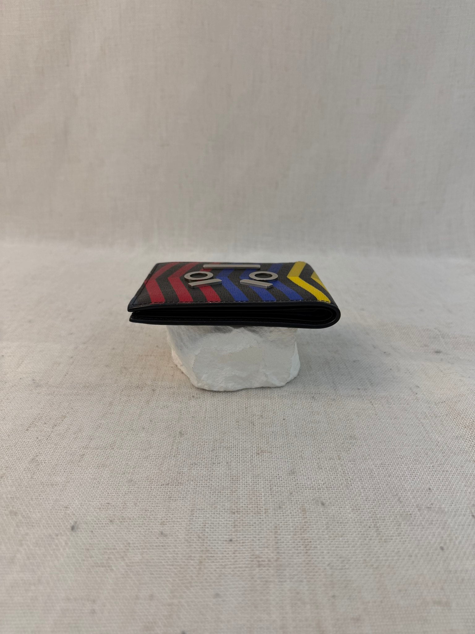 Fendi Multicolor Leather Face Bifold Wallet