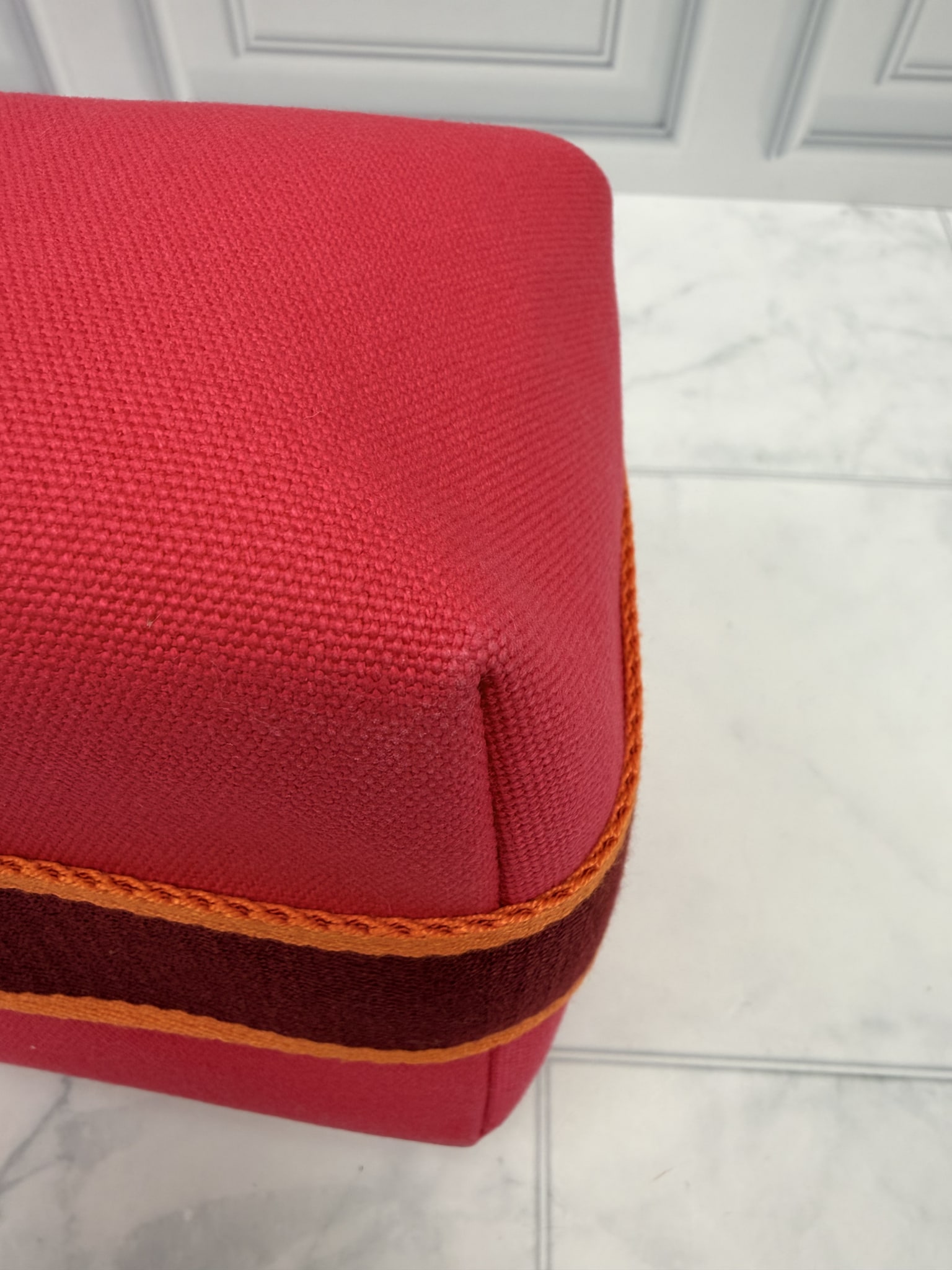 Hermes Pink Canvas Bride-a-Brac PM Shoulder Bag