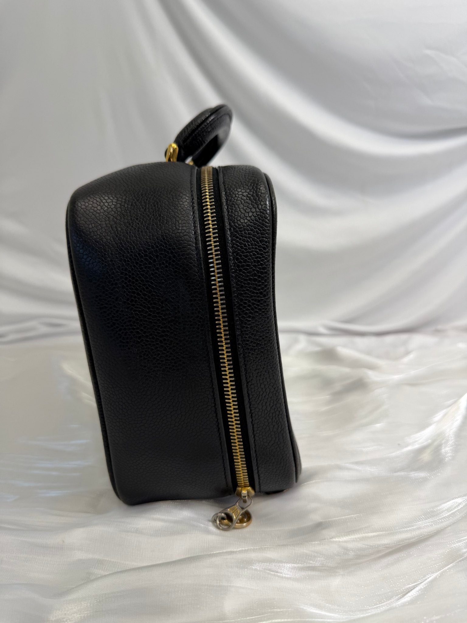 Chanel Black Caviar Large Vanity Case