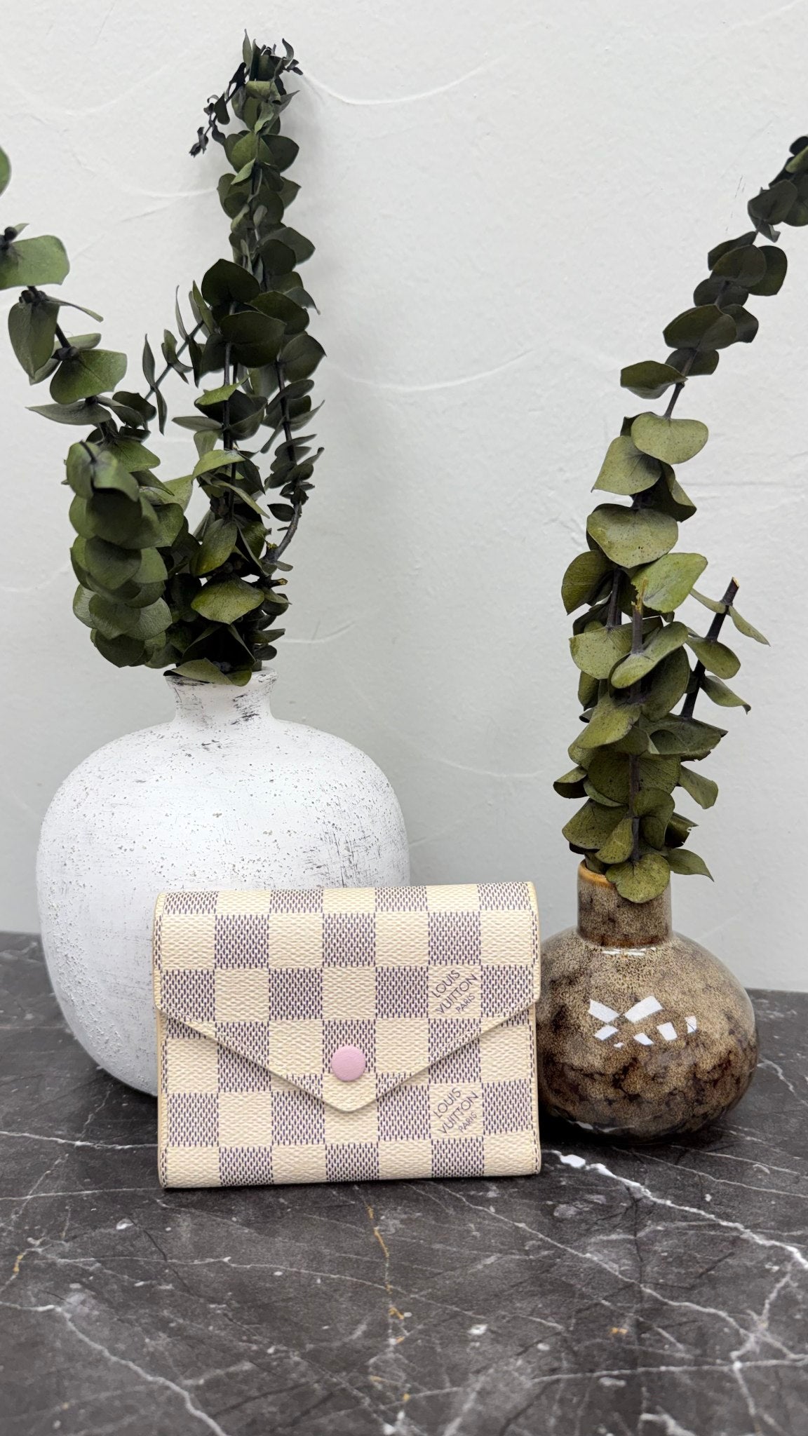 Louis Vuitton Damier Azur Pink Victorine Wallet