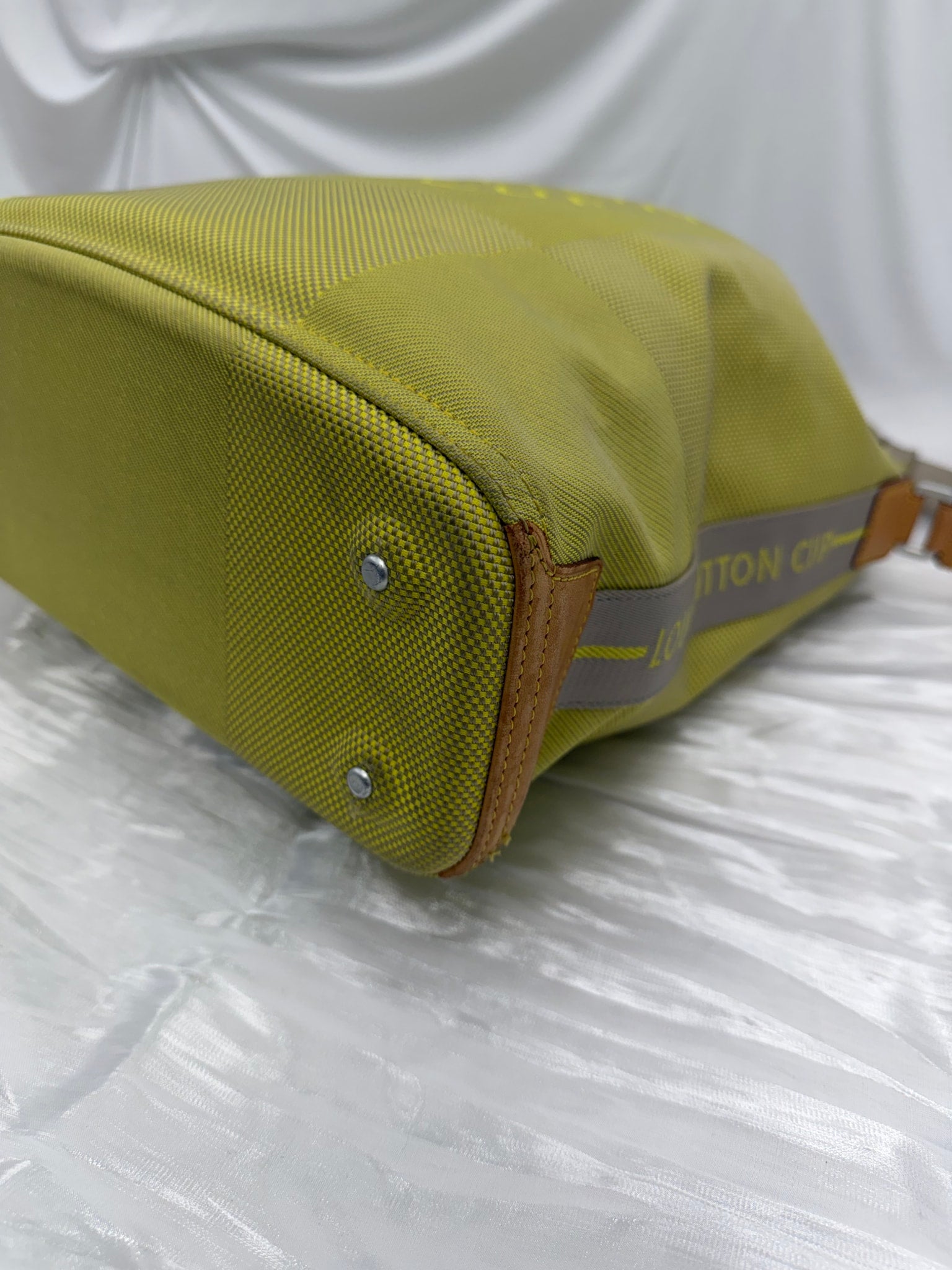 Louis Vuitton Yellow Damier Geant LV Cup Volunteer Bucket Bag