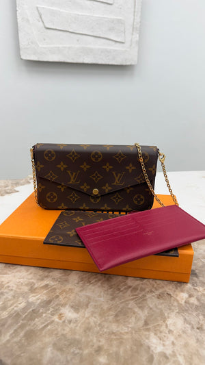LIKE NEW - Louis Vuitton Monogram Pochette Felicie Crossbody Bag