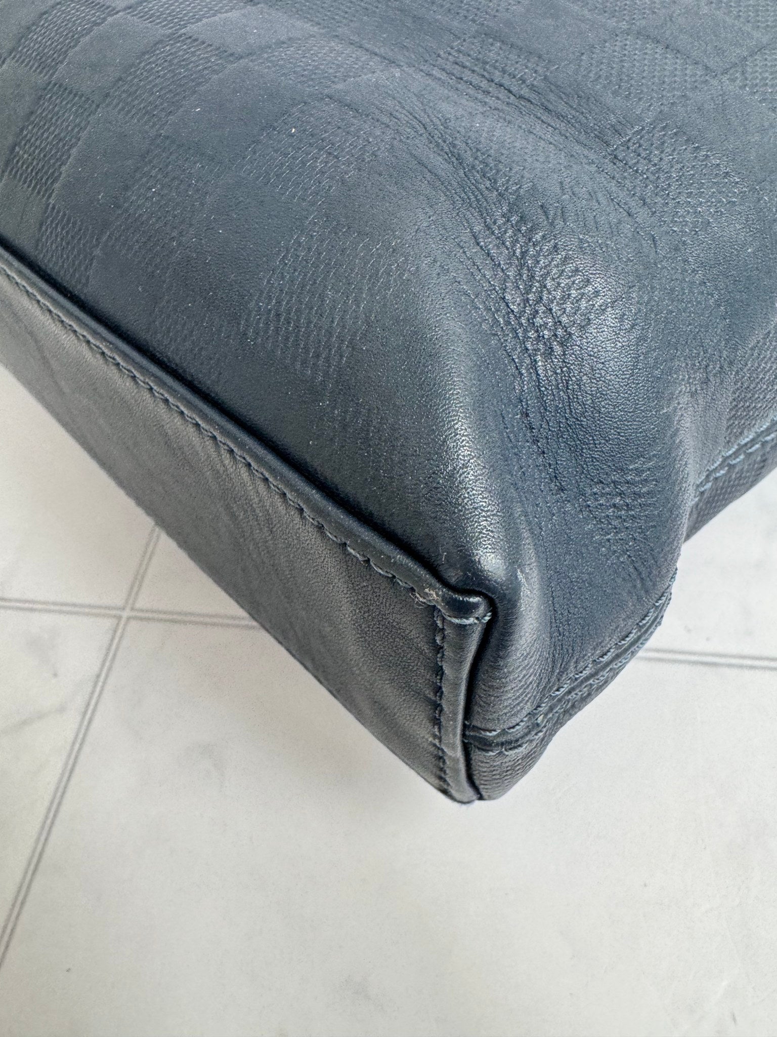 Louis Vuitton Navy Blue Damier Infini Porte-Documents Jour Briefcase