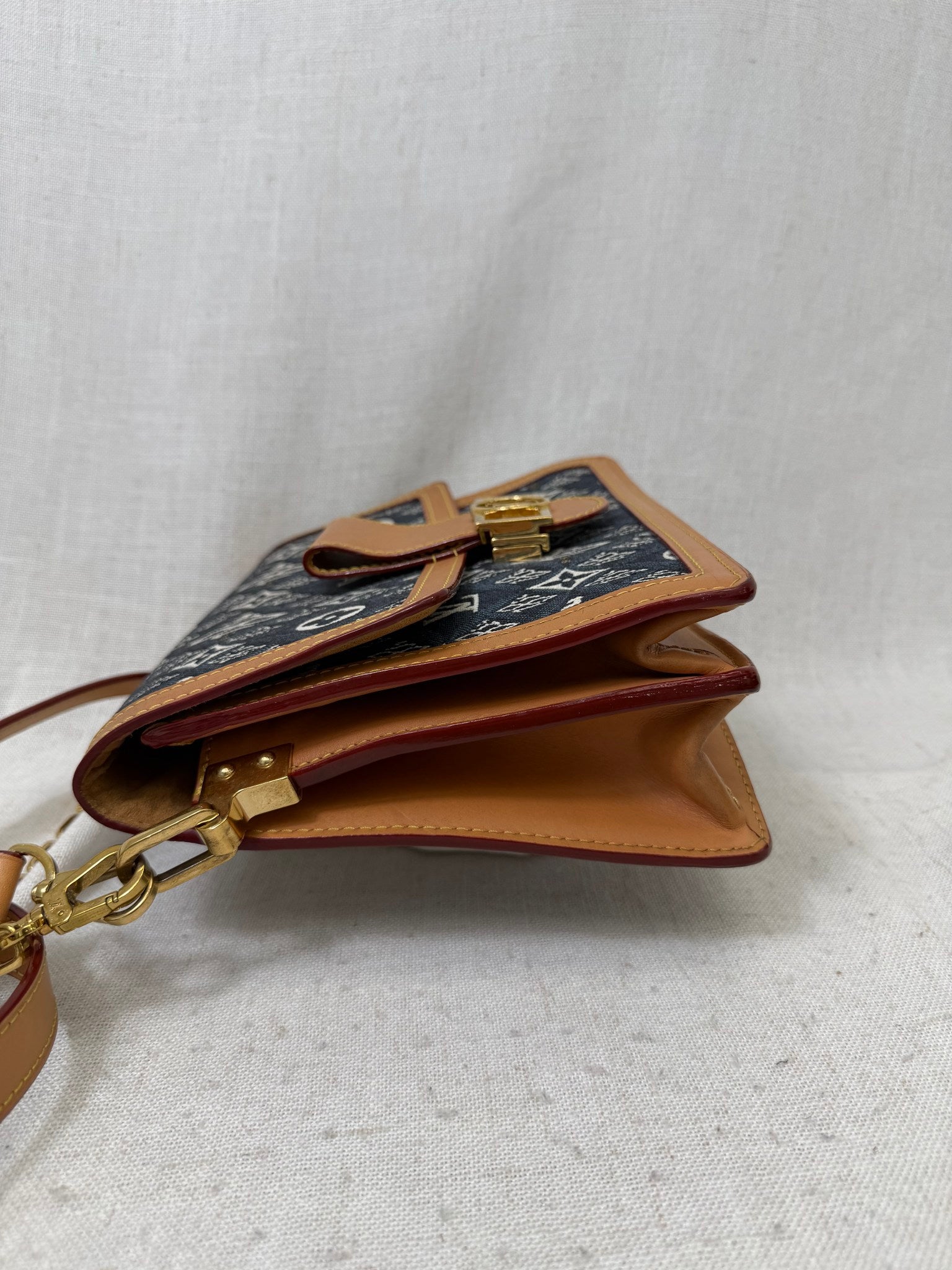 Louis Vuitton Blue Canvas Monogram Dauphine MM Bag 