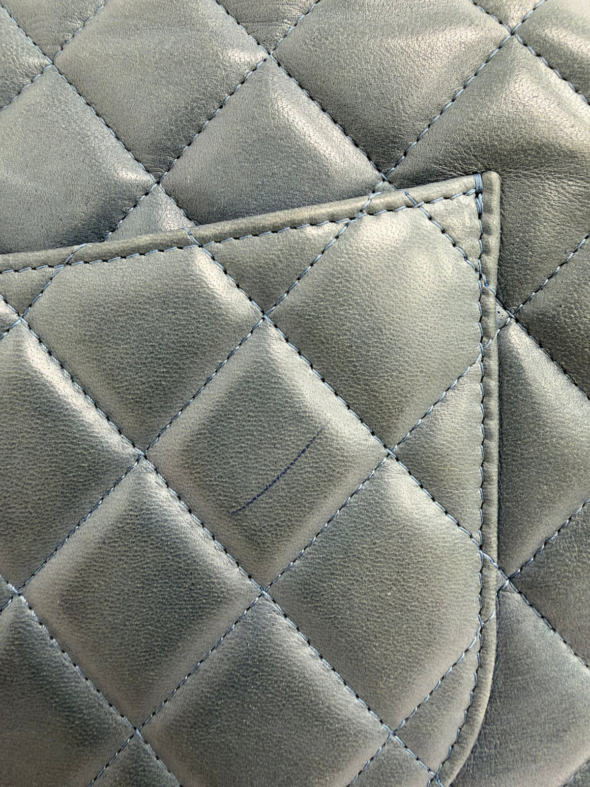 Chanel Teal Quilted Lambskin Jumbo Classic Flap Bag 