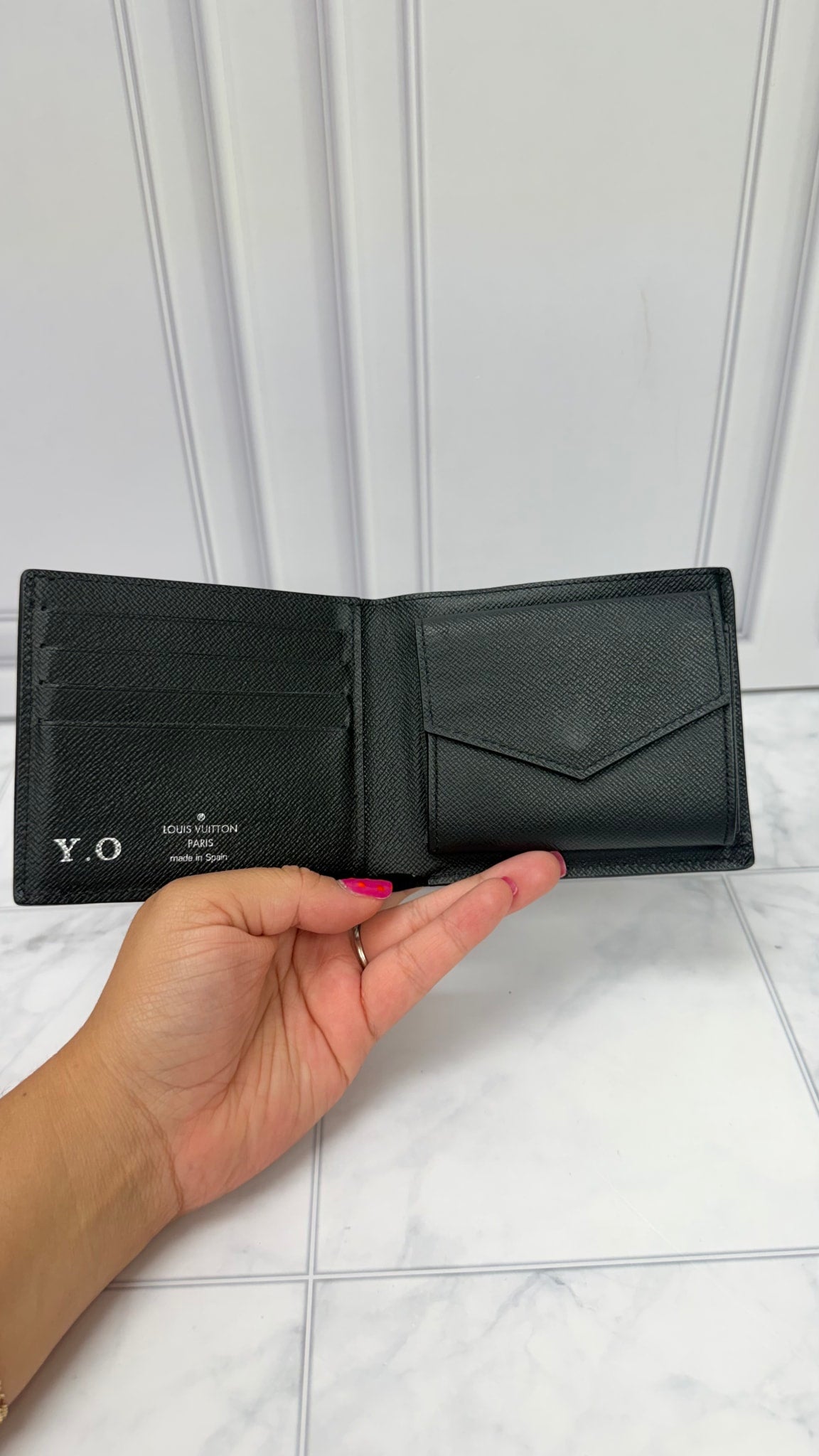 Louis Vuitton Black Epi Leather Bifold Wallet 