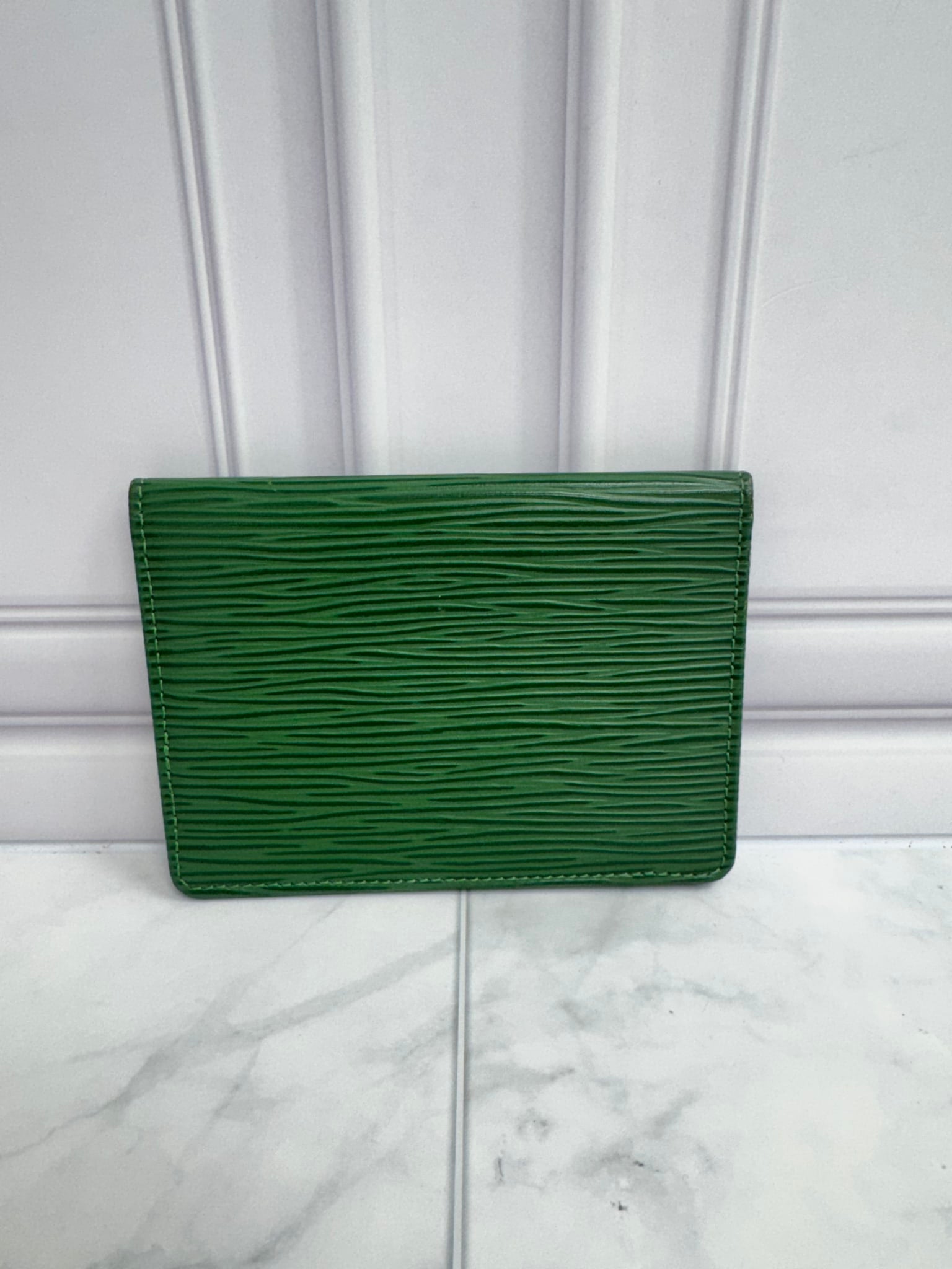 Louis Vuitton Green Epi Leather ID Case 