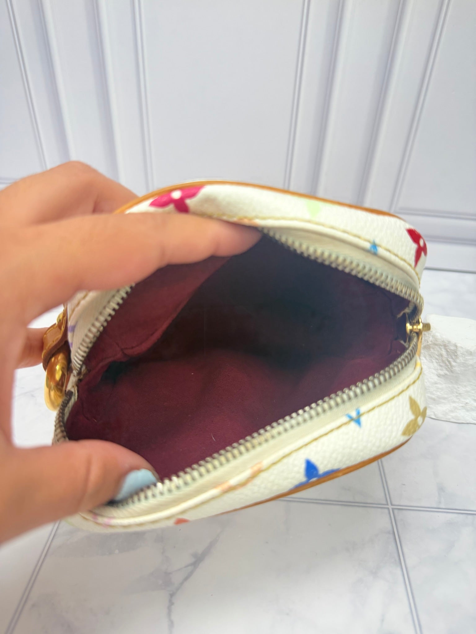 Louis Vuitton White Multicolor Monogram Rift Crossbody Bag 