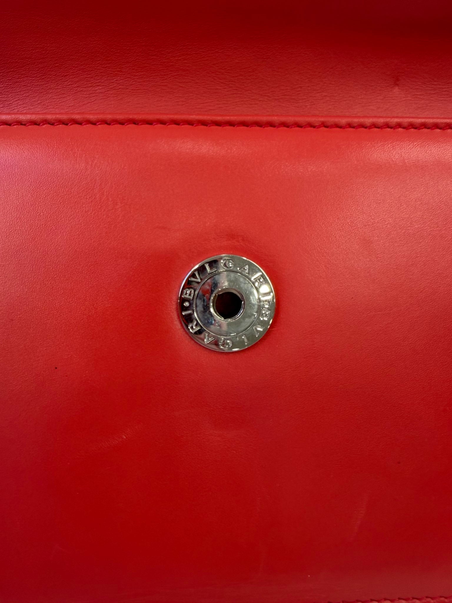 Bvlgari Orange Stingray Serpenti Bag