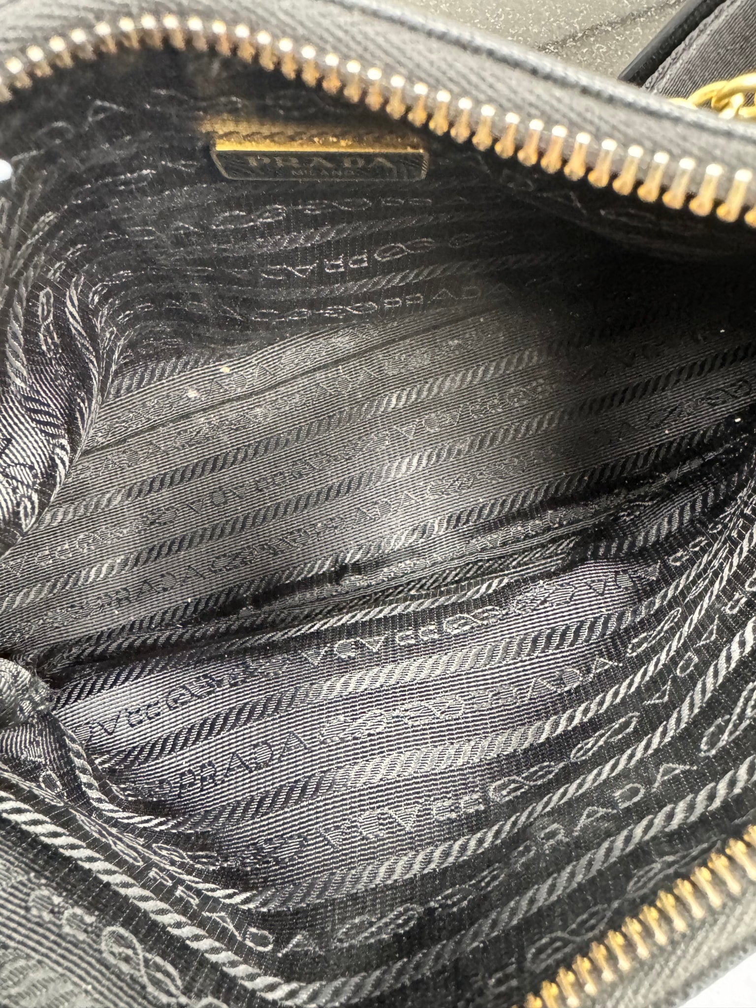 Prada Black Saffiano Leather Re-Edition 2005 Crossbody Bag 