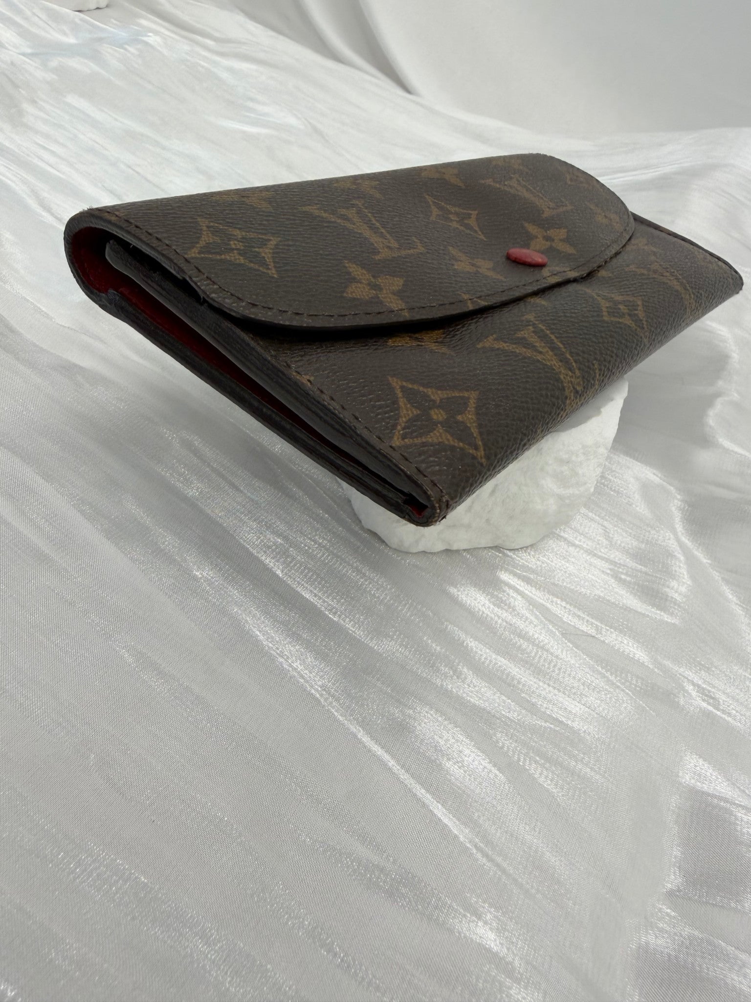 Louis Vuitton Monogram & Red Emilie Wallet