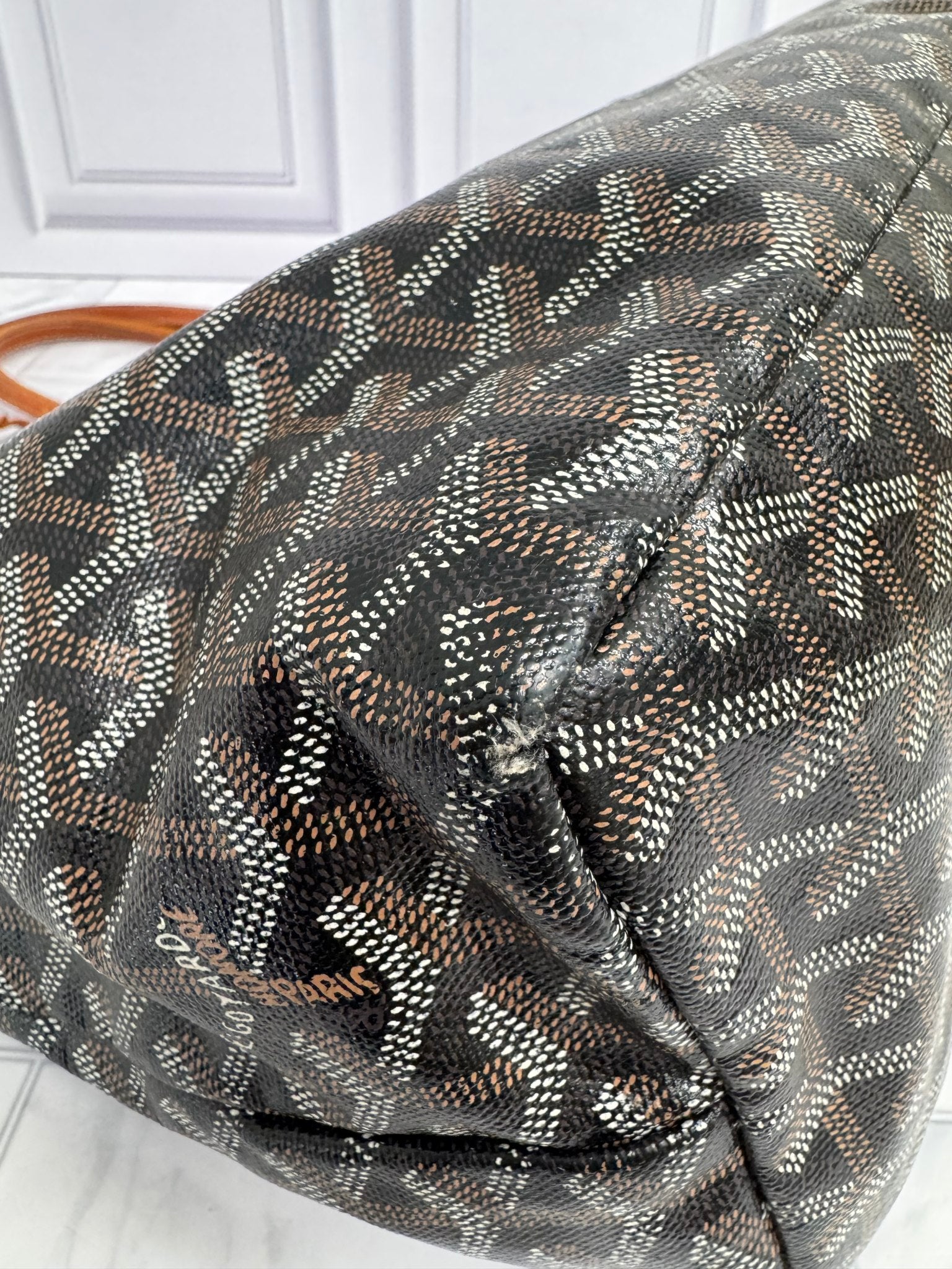 Goyard Brown And Tan Coated Canvas Saint Louis PM Tote Bag