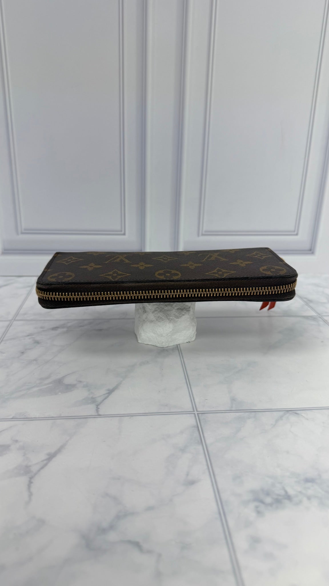 Louis Vuitton Orange Monogram Clemence Wallet