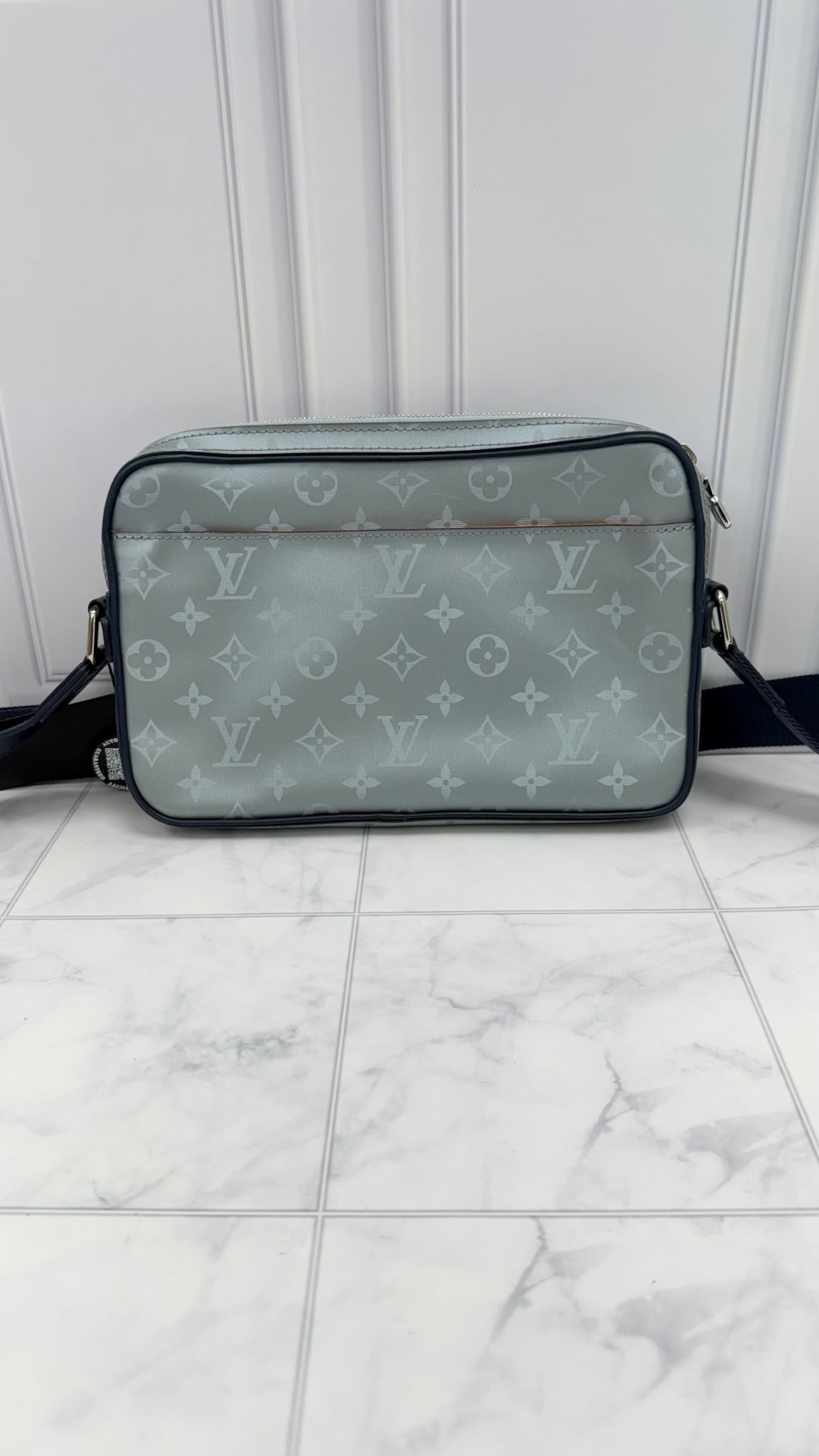 Louis Vuitton Silver Monogram Satellite Alpha Messenger Bag