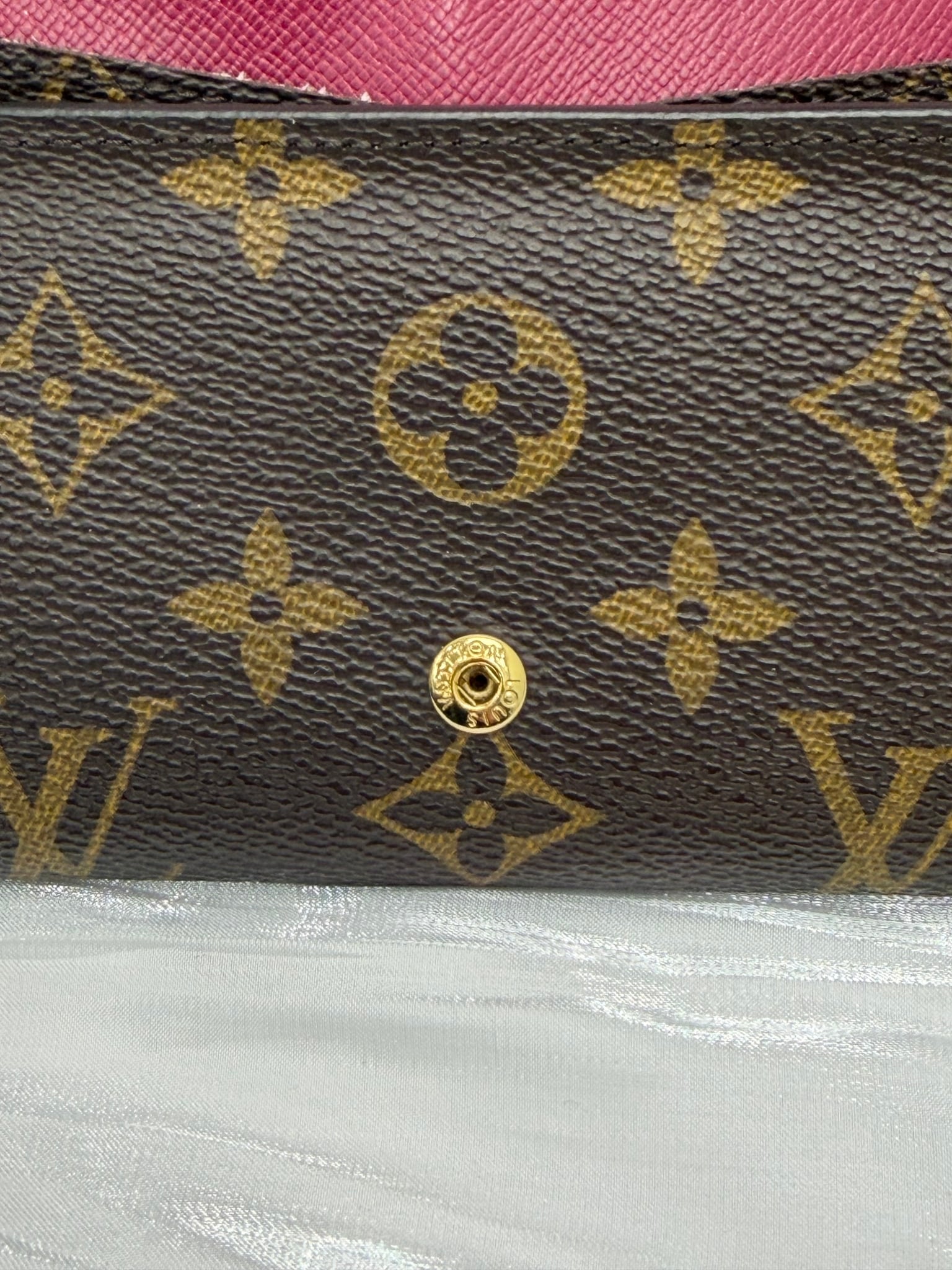 Louis Vuitton Monogram & Fuchsia Josephine Wallet