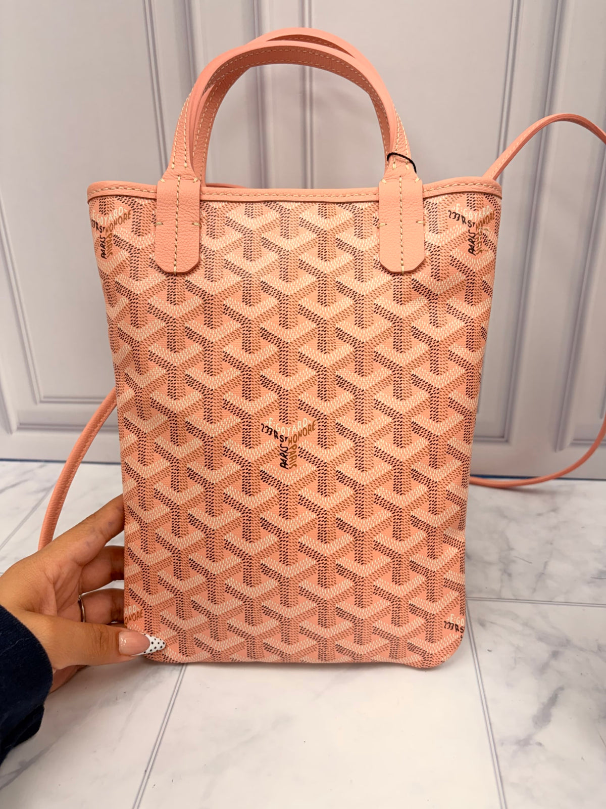 LIKE NEW - Goyard Pink Goyardine Poitiers Claire Voie