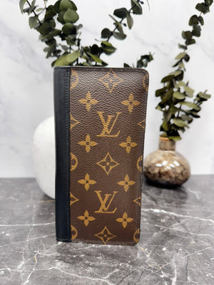 Louis Vuitton Monogram Macassar Tanon Long Wallet