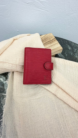 Louis Vuitton Red Epi Leather Mini Card Holder