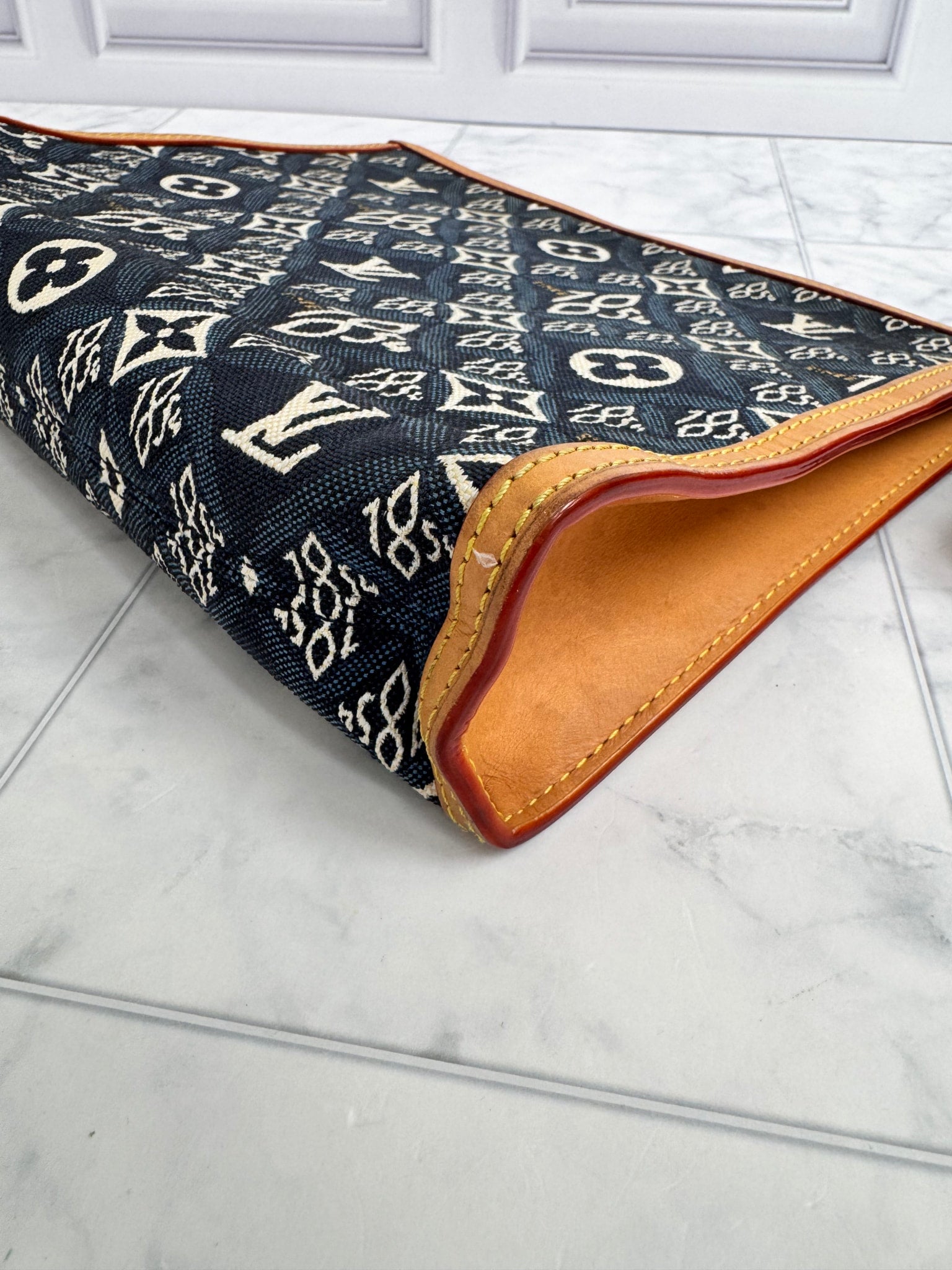 Louis Vuitton Blue Jacquard Monogram Since 1854 Toiletry Pouch 26