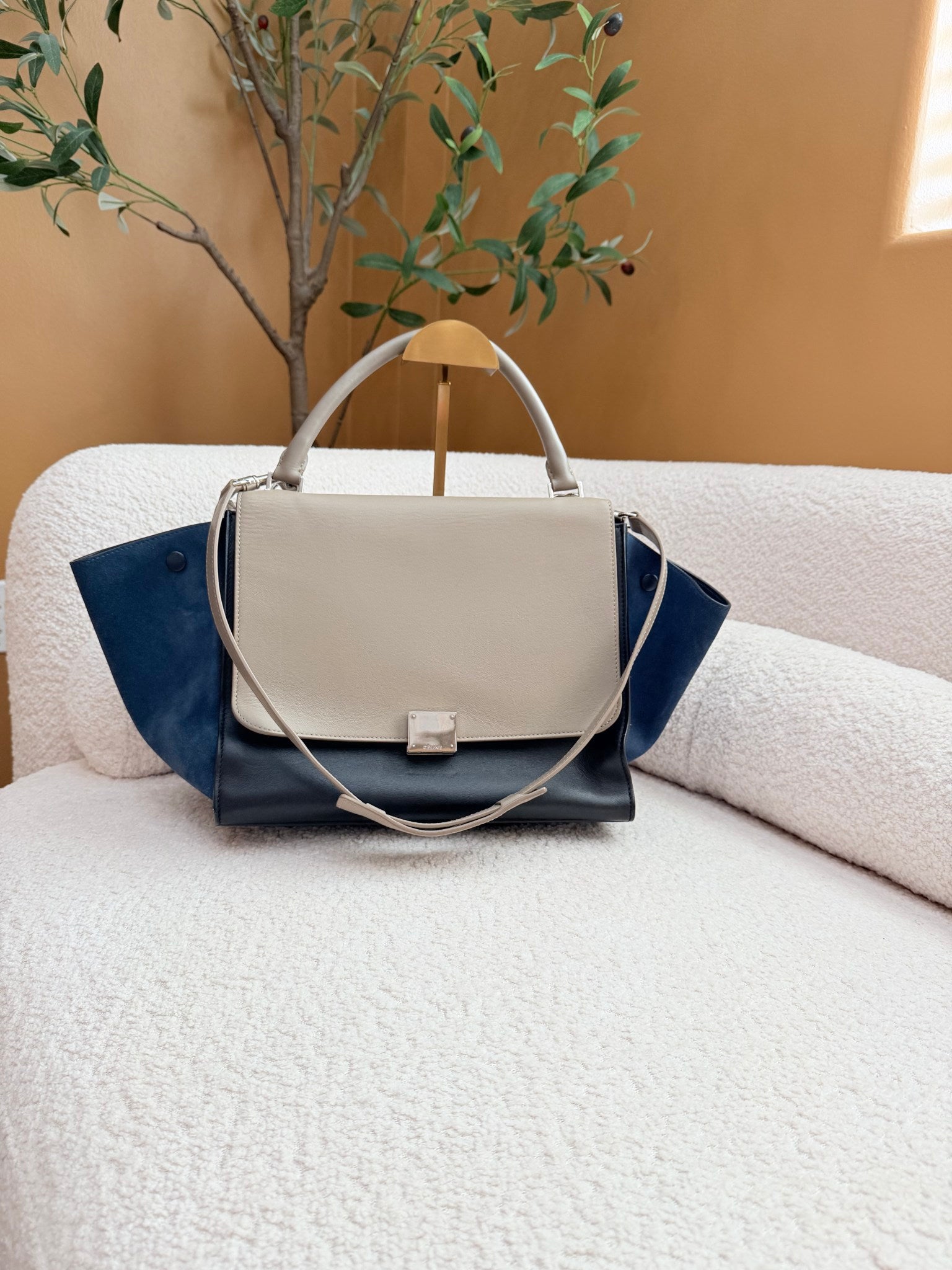 Celine Multicolor Trapeze Two Way Bag