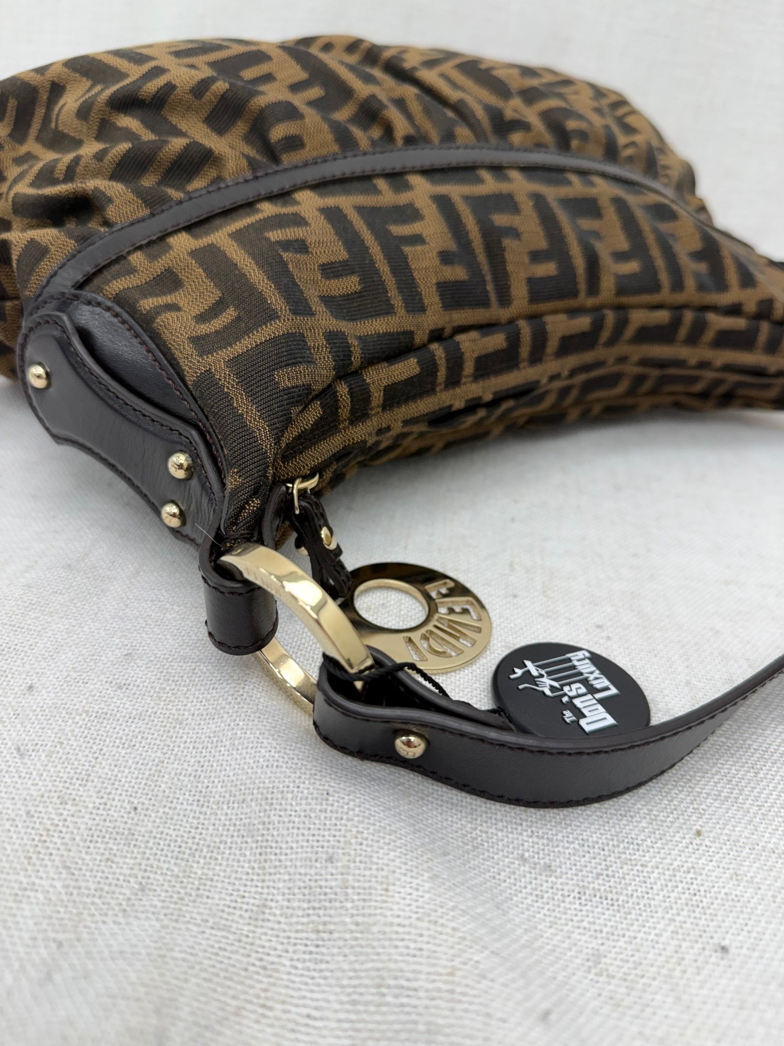 Fendi Brown Zucca Chef Shoulder Bag