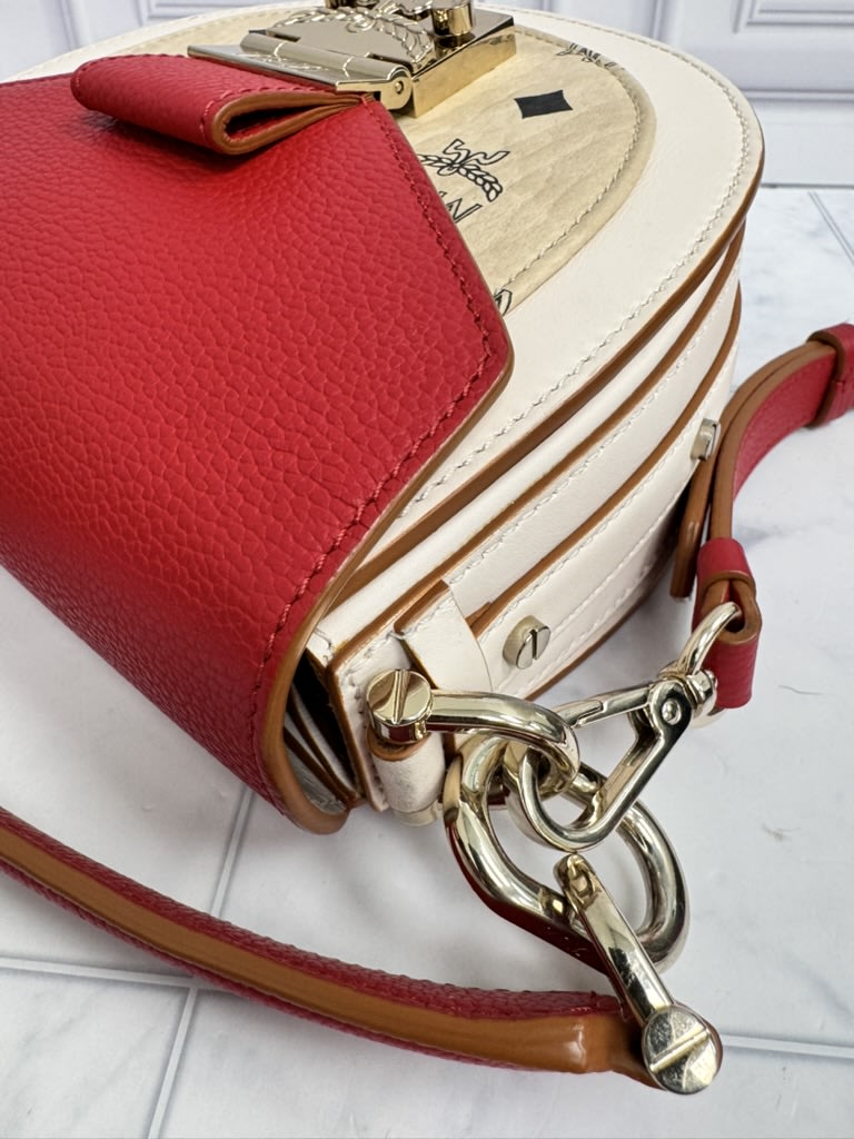 MCM Tricolor Visetos Grained Leather Patricia Crossbody Bag