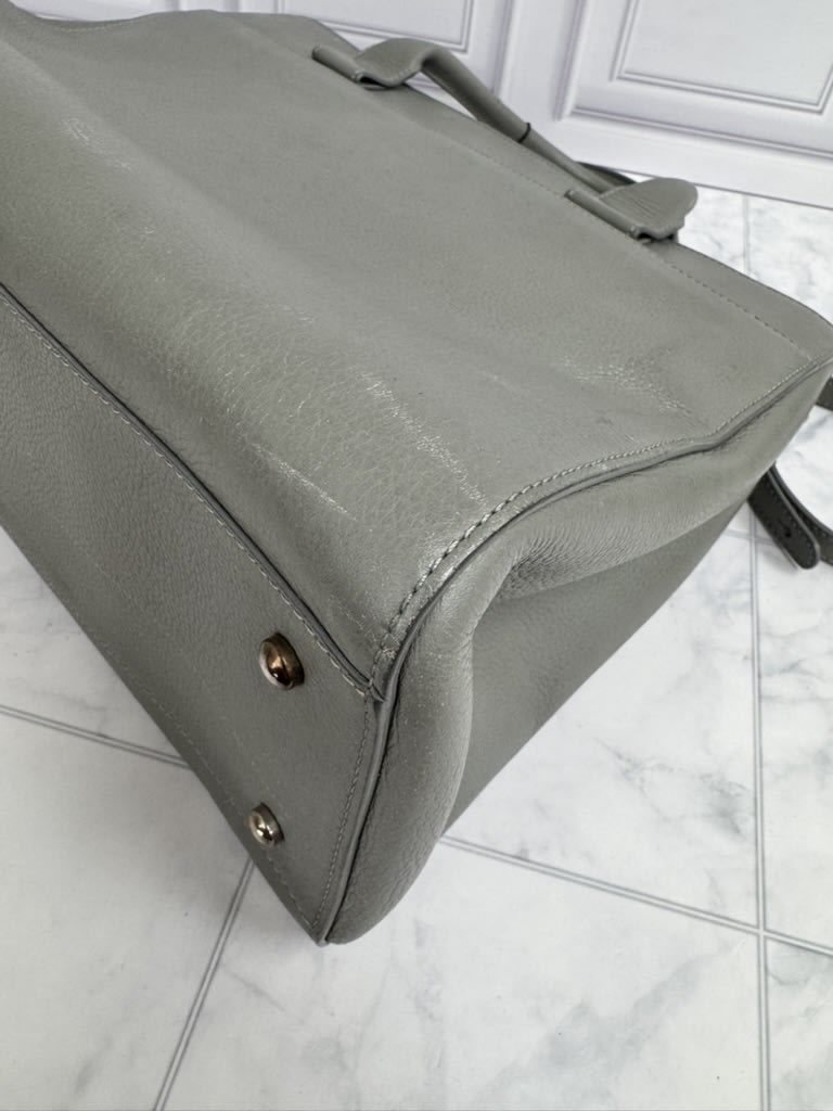 Chanel Grey Grained Leather Neo Executive Tote 2Way Bag