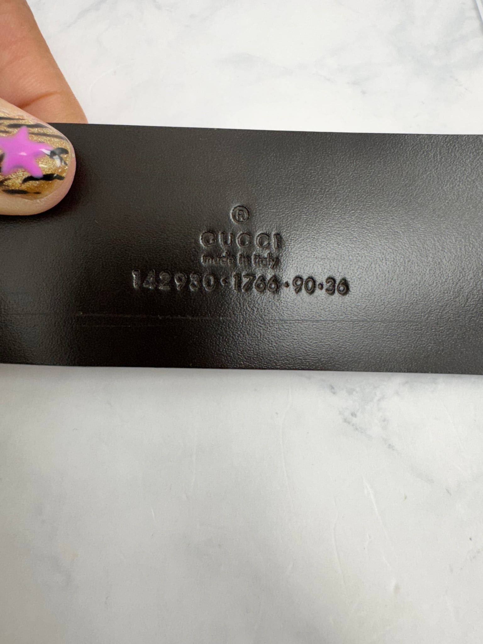 Gucci White GG Supreme & Leather Interlocking G Belt Size 90/36